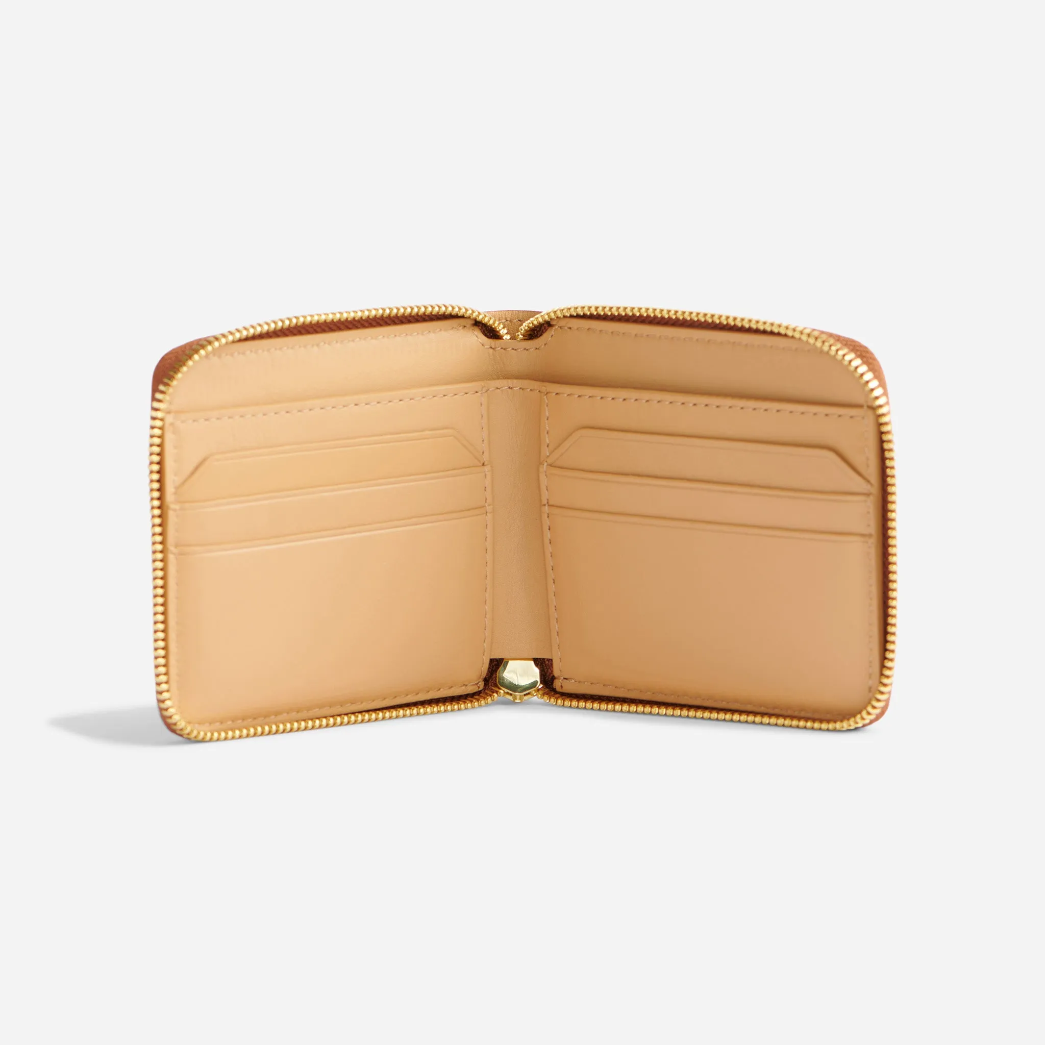 Remi Zip Wallet Caramel -NISOLO