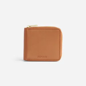 Remi Zip Wallet Caramel -NISOLO