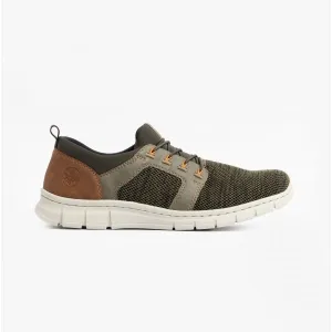 Rieker B7796-54 Mens Trainers Green
