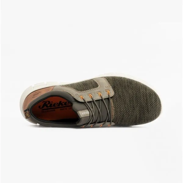 Rieker B7796-54 Mens Trainers Green