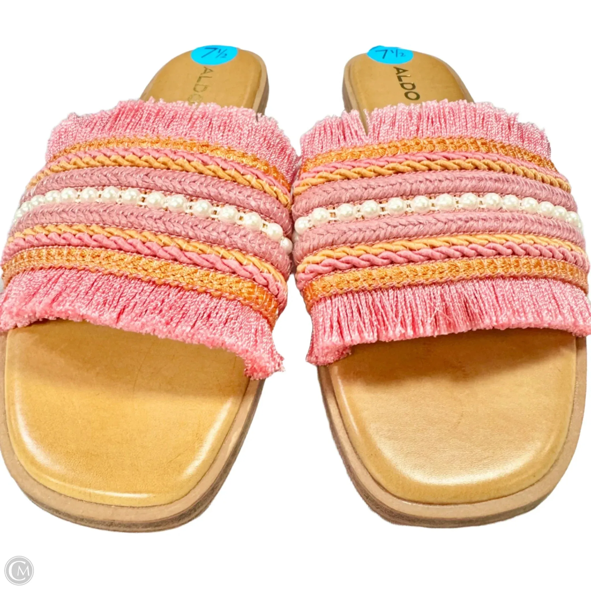 Sandals Flats By Aldo In Pink, Size: 7.5