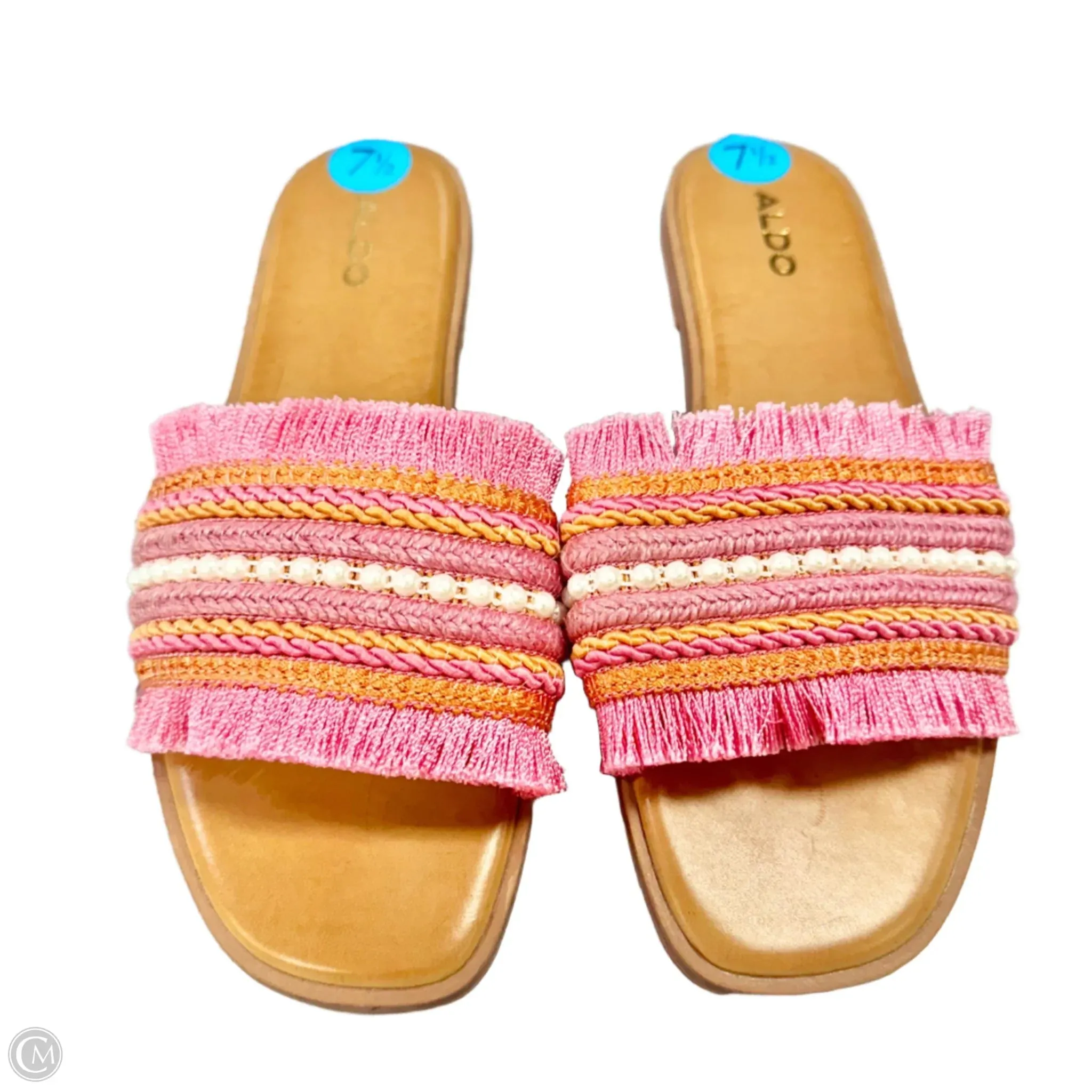 Sandals Flats By Aldo In Pink, Size: 7.5