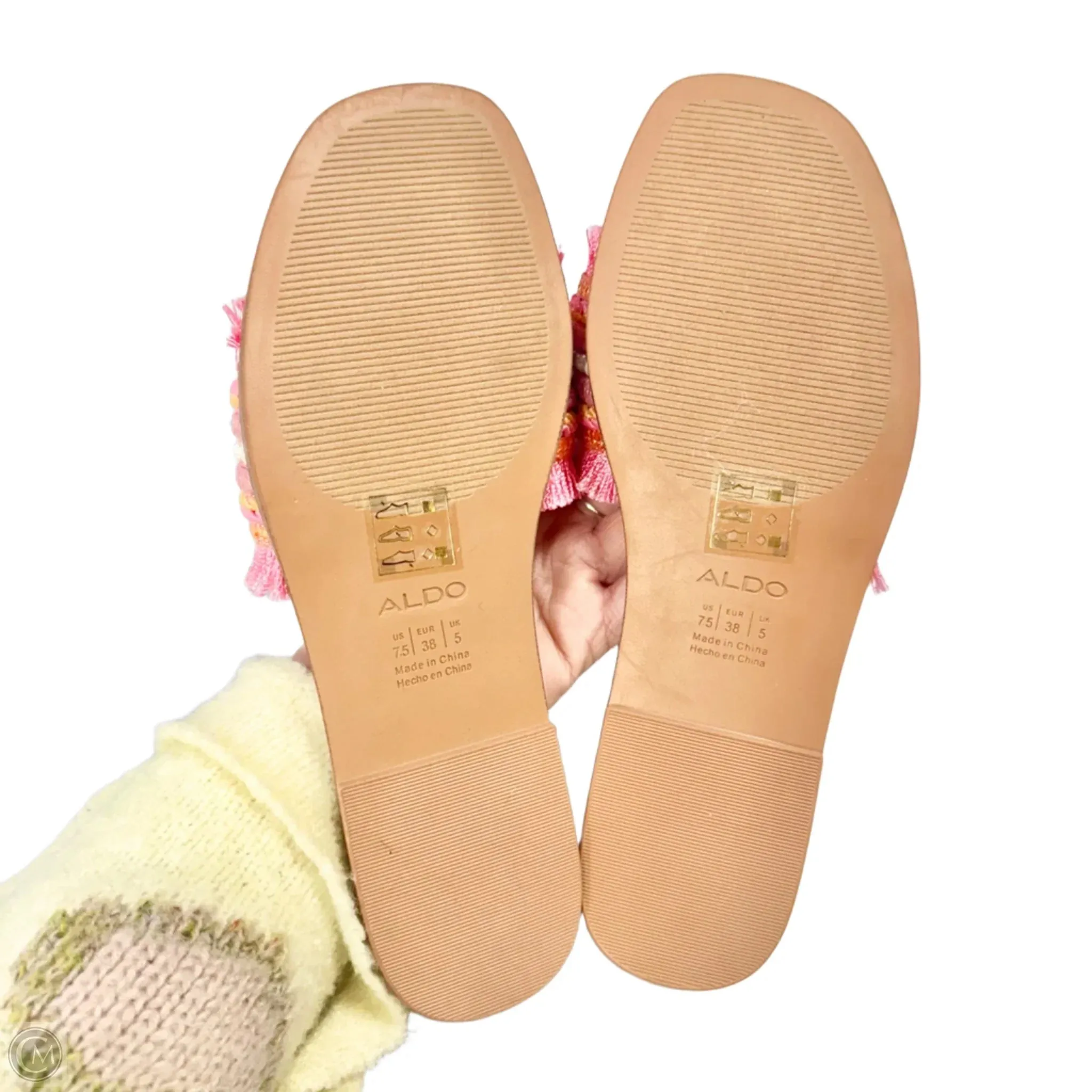 Sandals Flats By Aldo In Pink, Size: 7.5