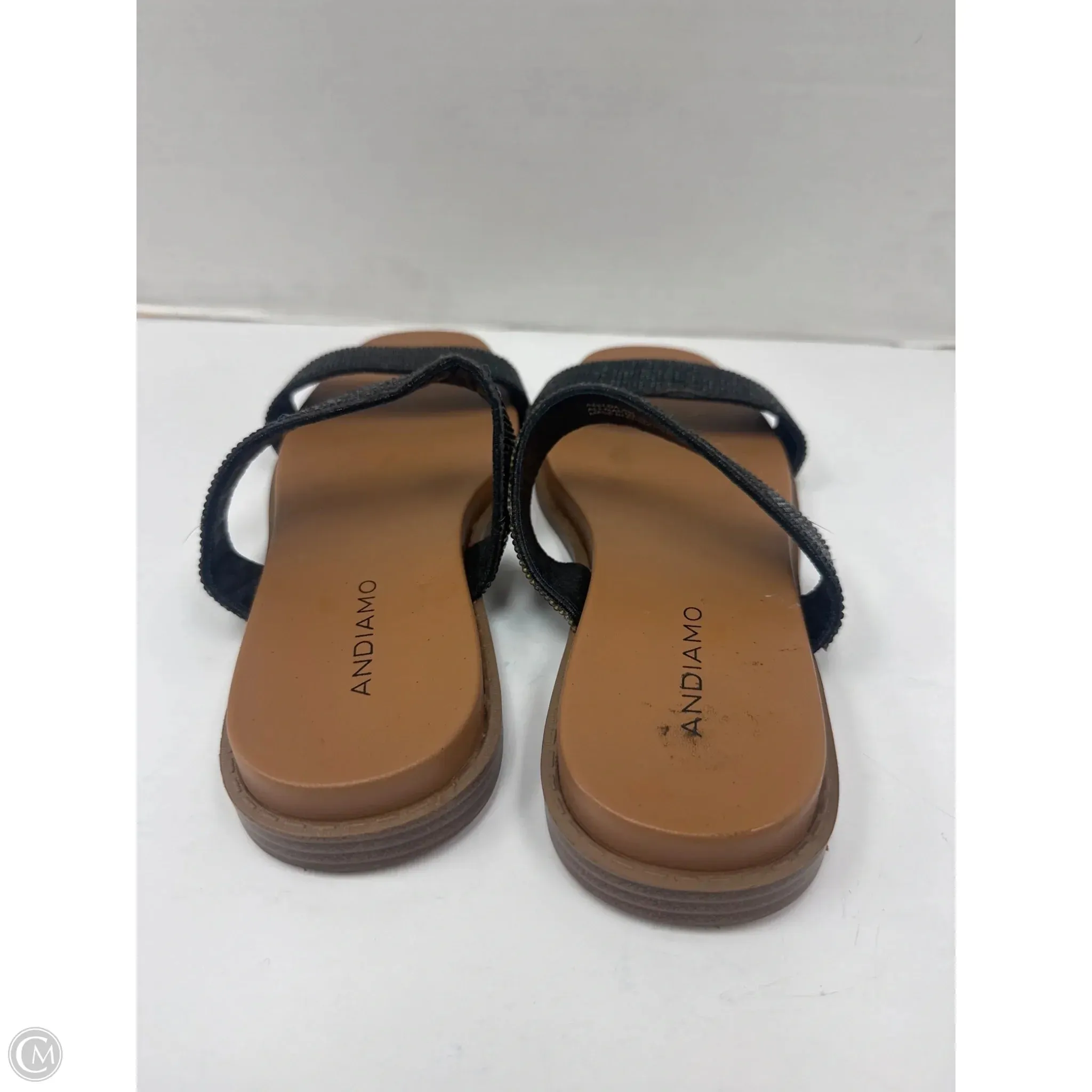 Sandals Flats By Andiano In Black, Size: 8