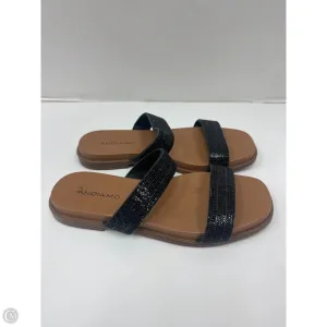 Sandals Flats By Andiano In Black, Size: 8