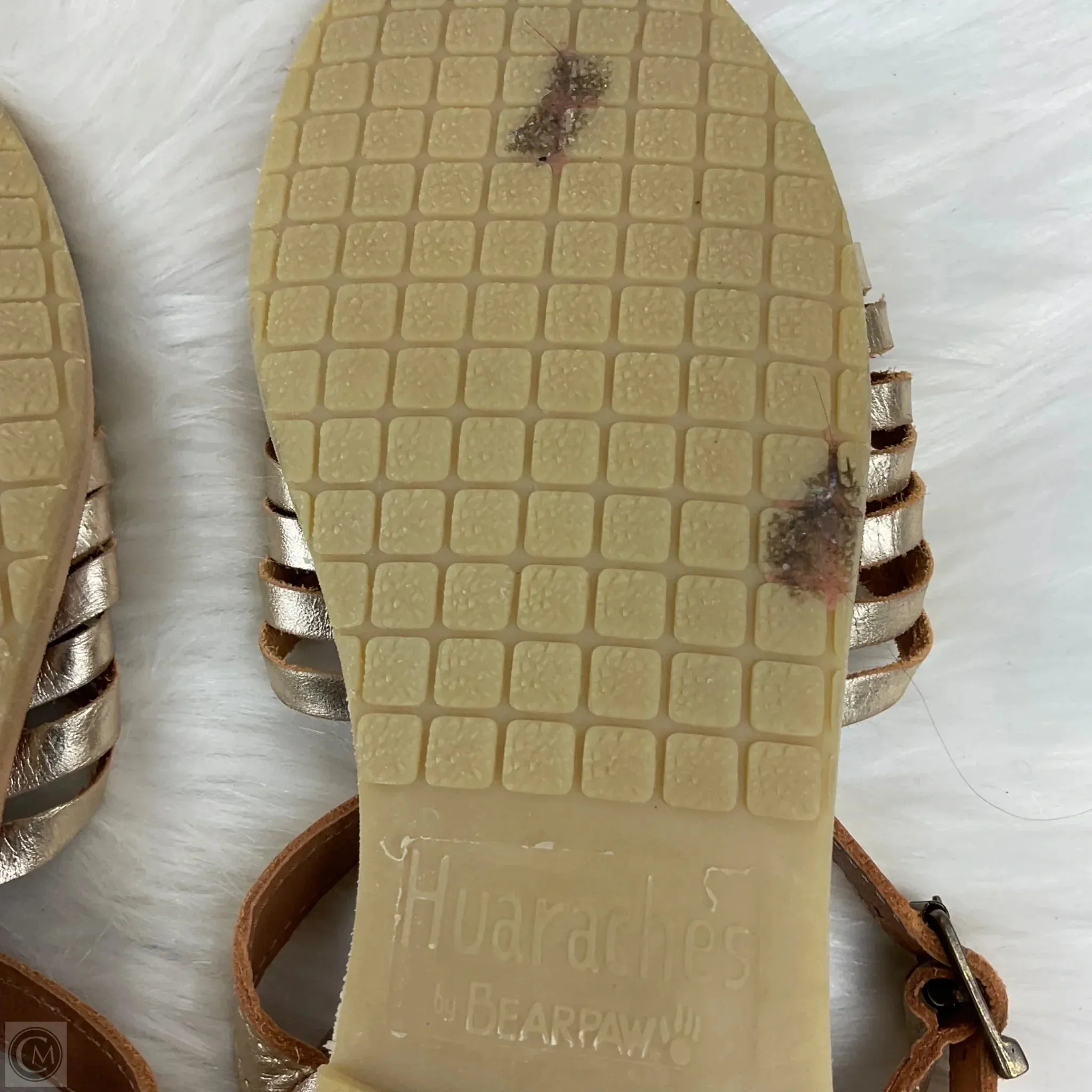 Sandals Flats By Cmc In Gold, Size: 10