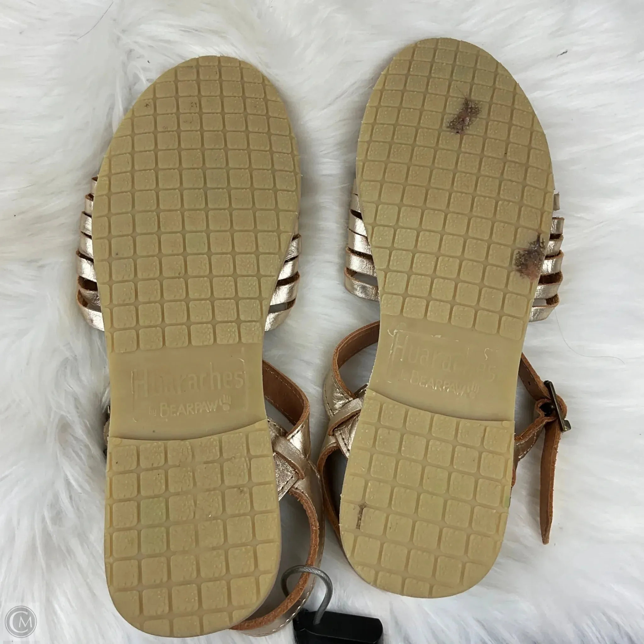 Sandals Flats By Cmc In Gold, Size: 10
