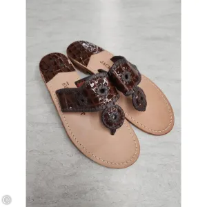 Sandals Flats By Jack Rogers In Brown, Size: 8