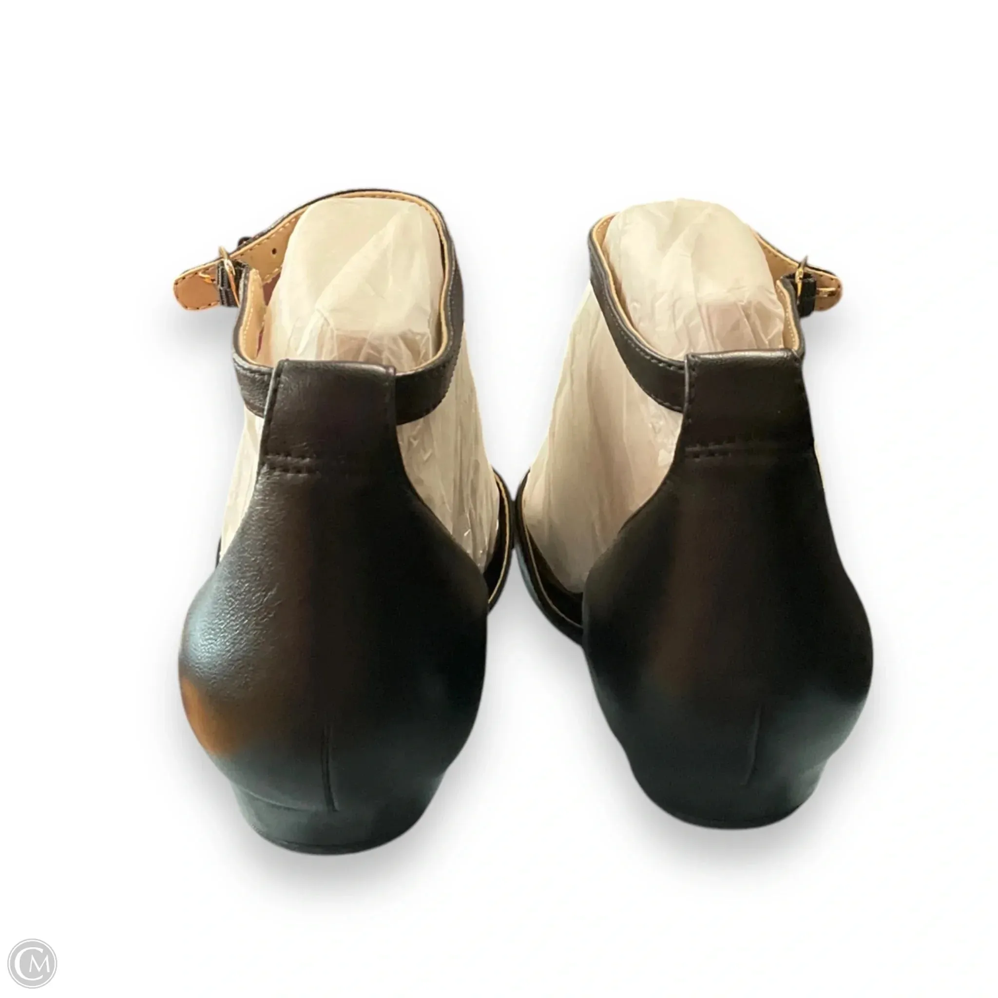 Sandals Flats By Pashion In Black, Size: 7
