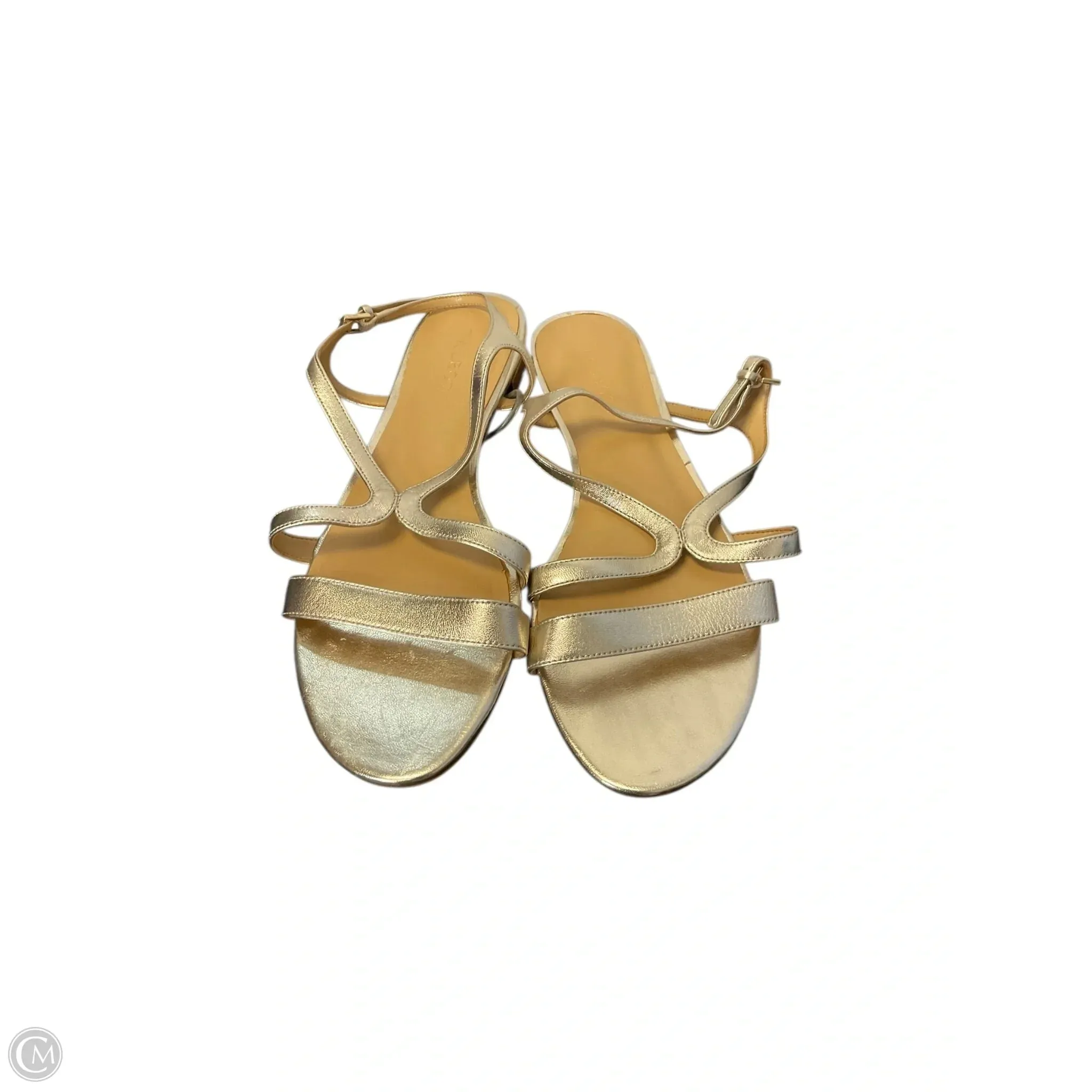 Sandals Flats By Talbots In Gold, Size: 10.5