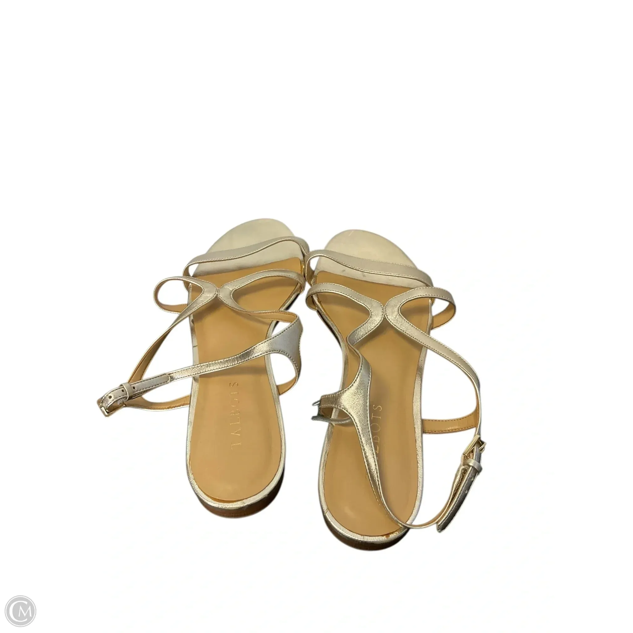 Sandals Flats By Talbots In Gold, Size: 10.5