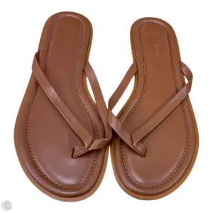 Sandals Flip Flops By J. Crew In Brown, Size: 9.5