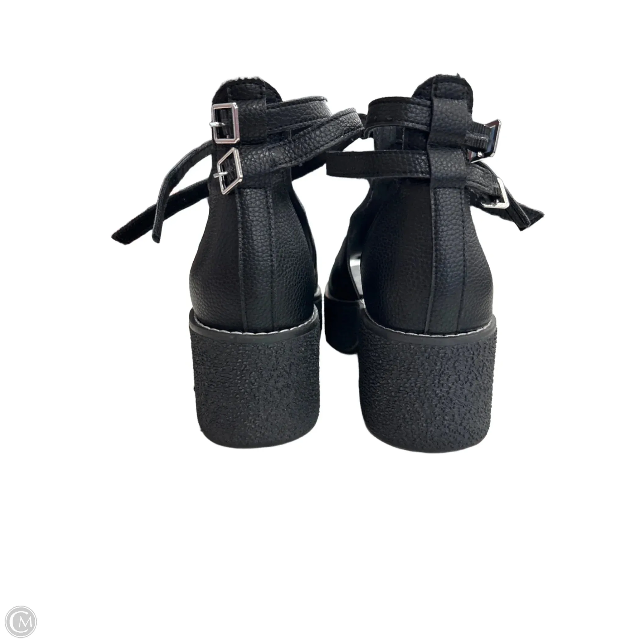 Sandals Heels Block By Cmc In Black, Size: 8.5