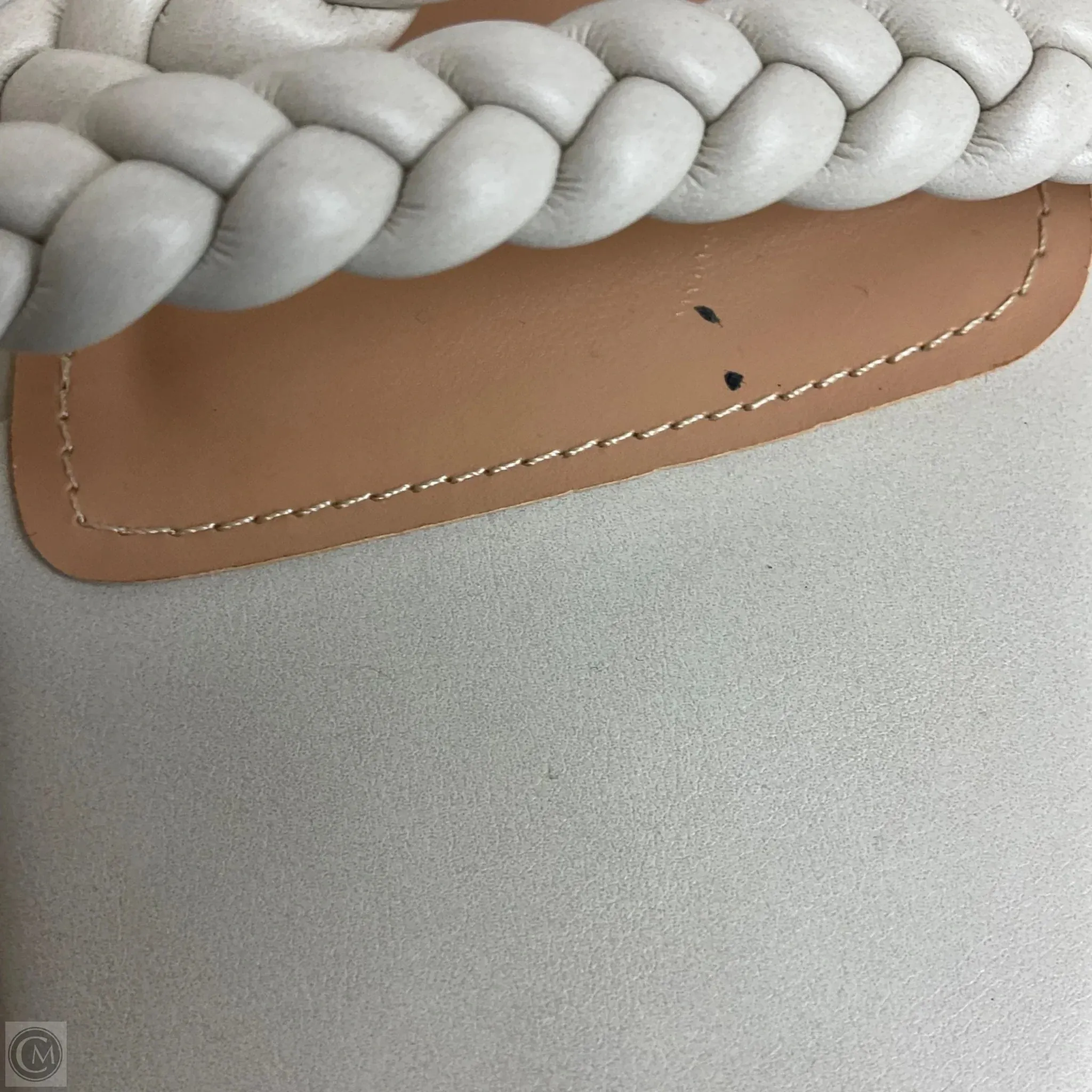 Sandals Heels Block By Cushionaire In White, Size: 10