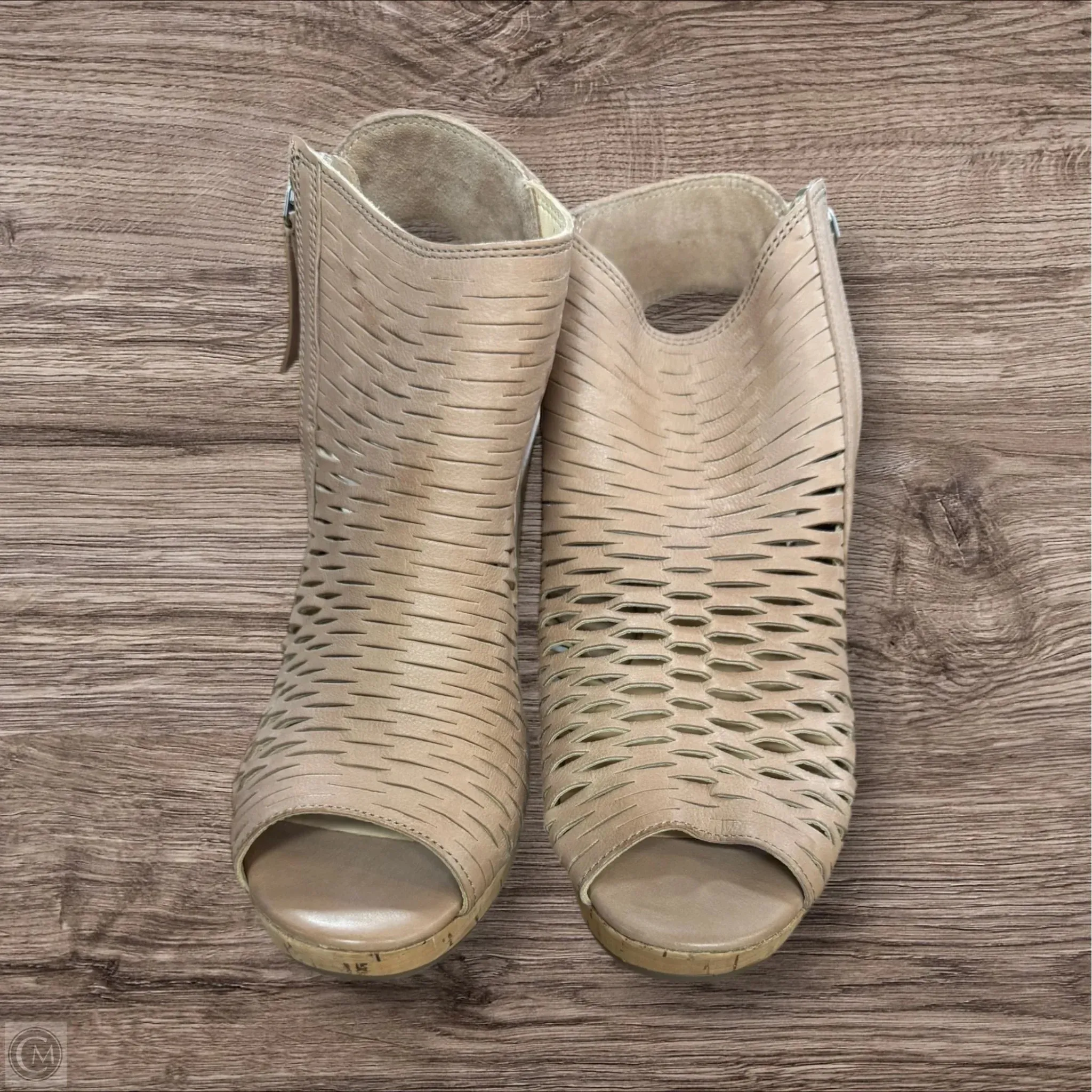 Sandals Heels Block By Paul Green In Tan, Size: 7