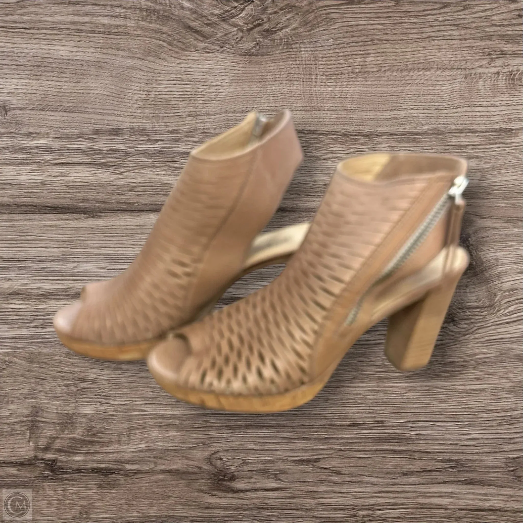 Sandals Heels Block By Paul Green In Tan, Size: 7
