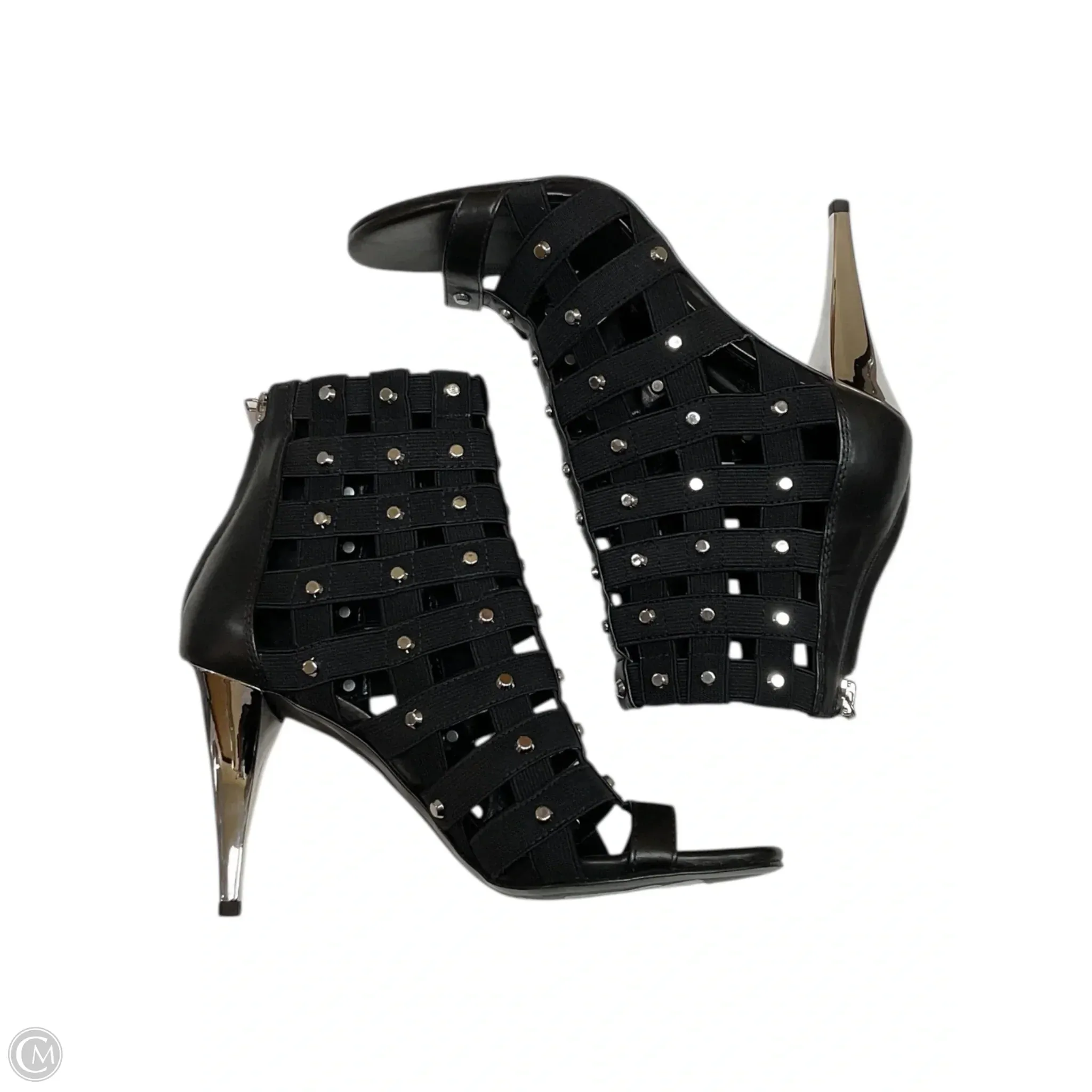 Sandals Heels Stiletto By Michael By Michael Kors In Black, Size: 6