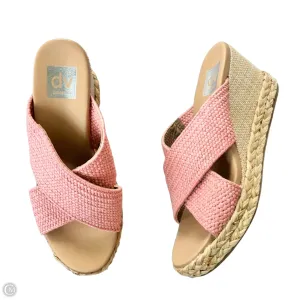 Sandals Heels Wedge By Dolce Vita In Pink, Size: 6.5