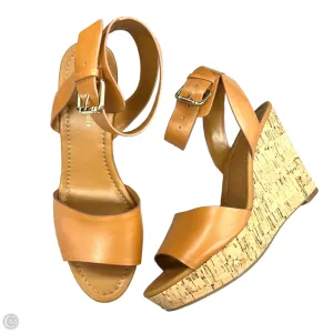 Sandals Heels Wedge By Tommy Hilfiger In Tan, Size: 8