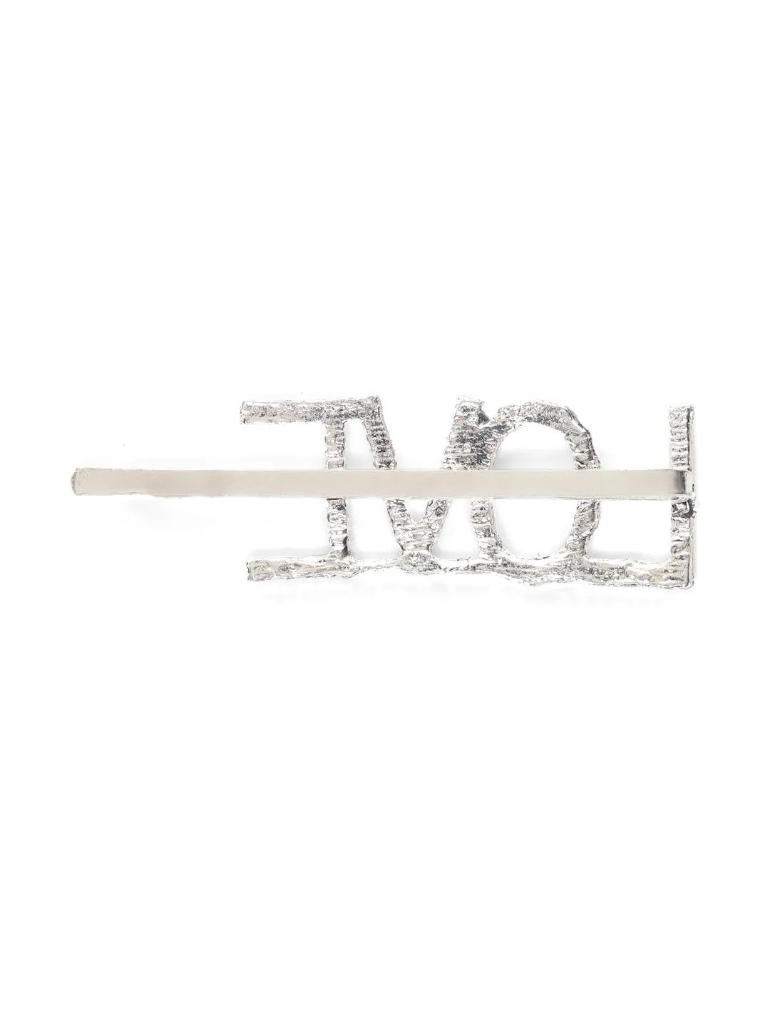 Set Of 3 Silver-Plated American Diamond Studded Letter Party Barrette Hair Clip