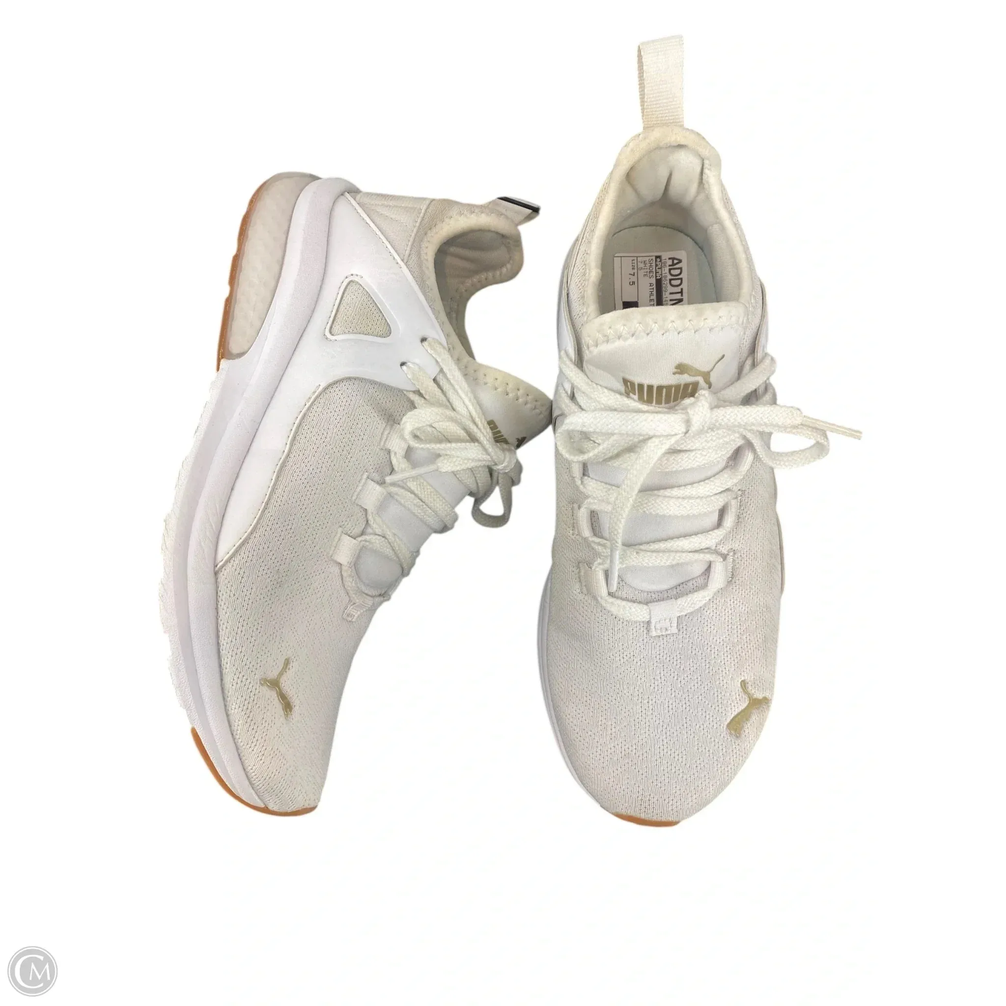 Shoes Athletic By Puma In White, Size: 7.5