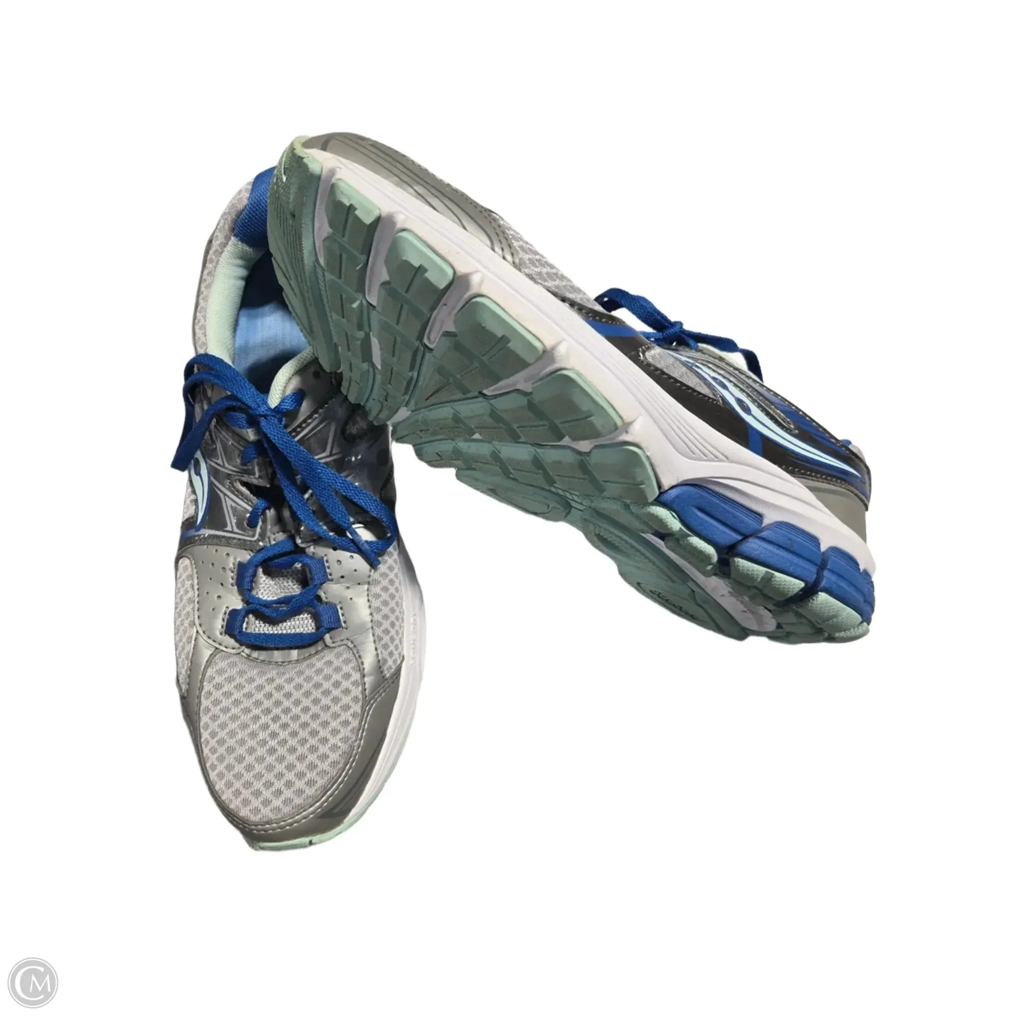 Shoes Athletic By Saucony In Silver, Size: 12