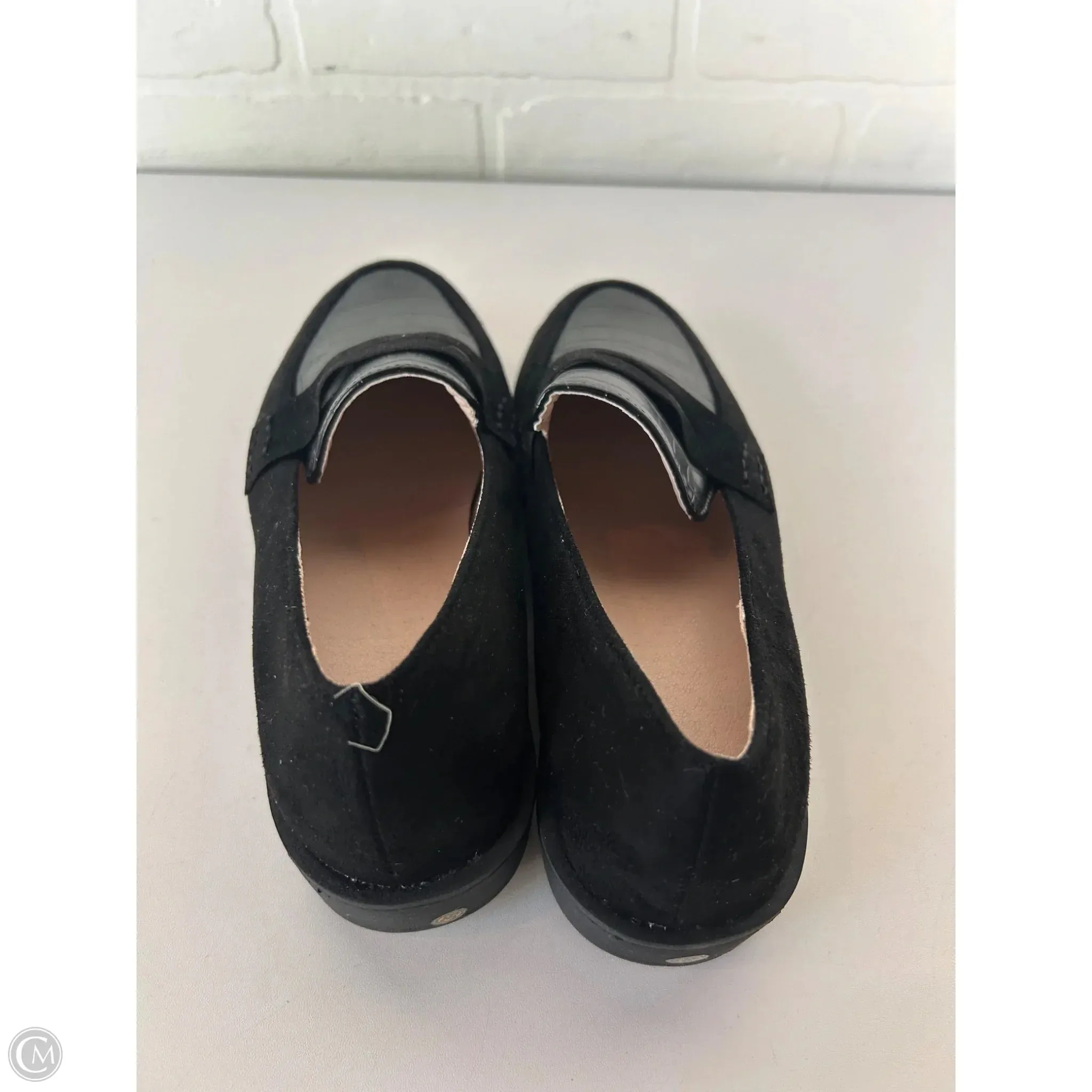 Shoes Flats By Clothes Mentor In Black, Size: 8.5