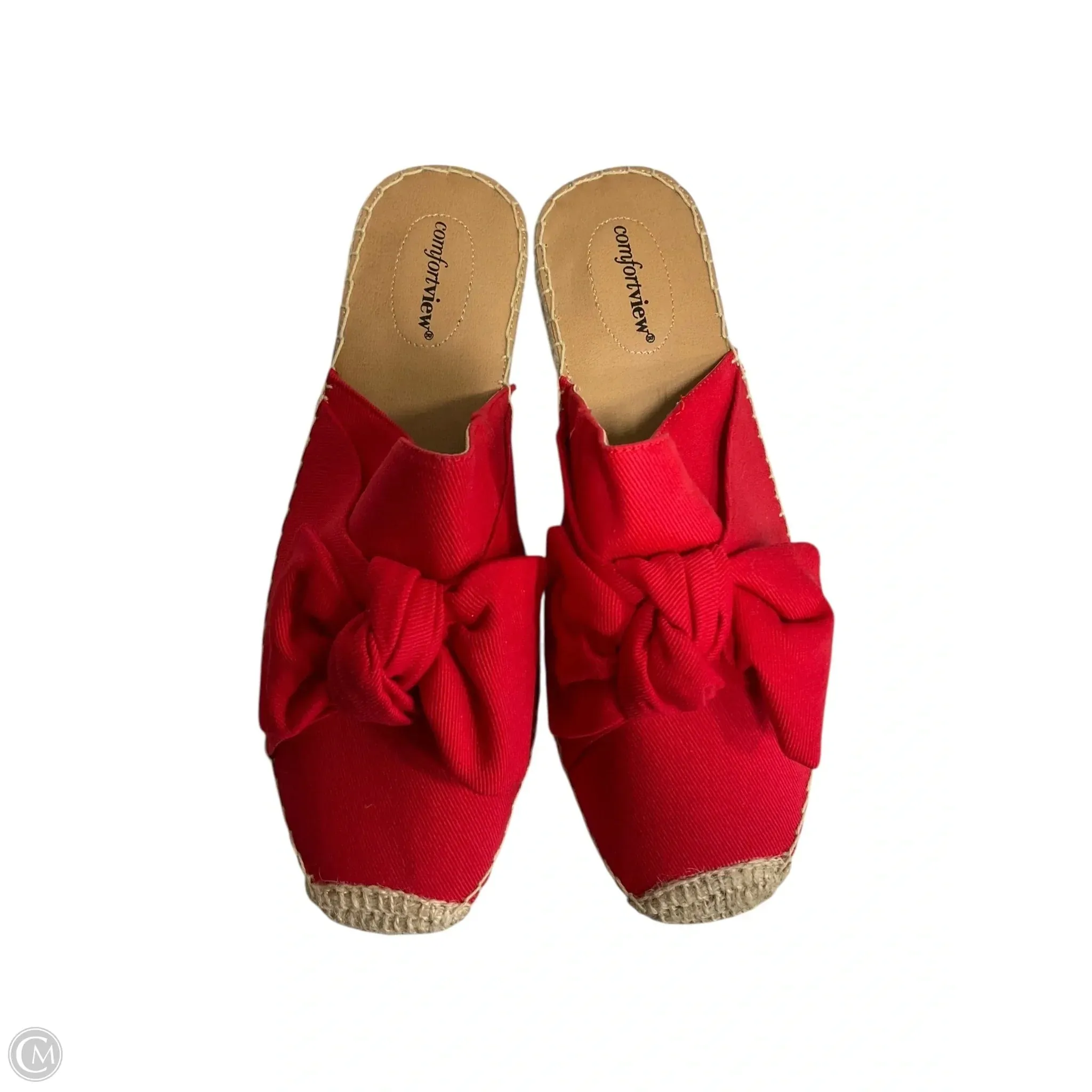 Shoes Flats By Comfortview In Red, Size: 11