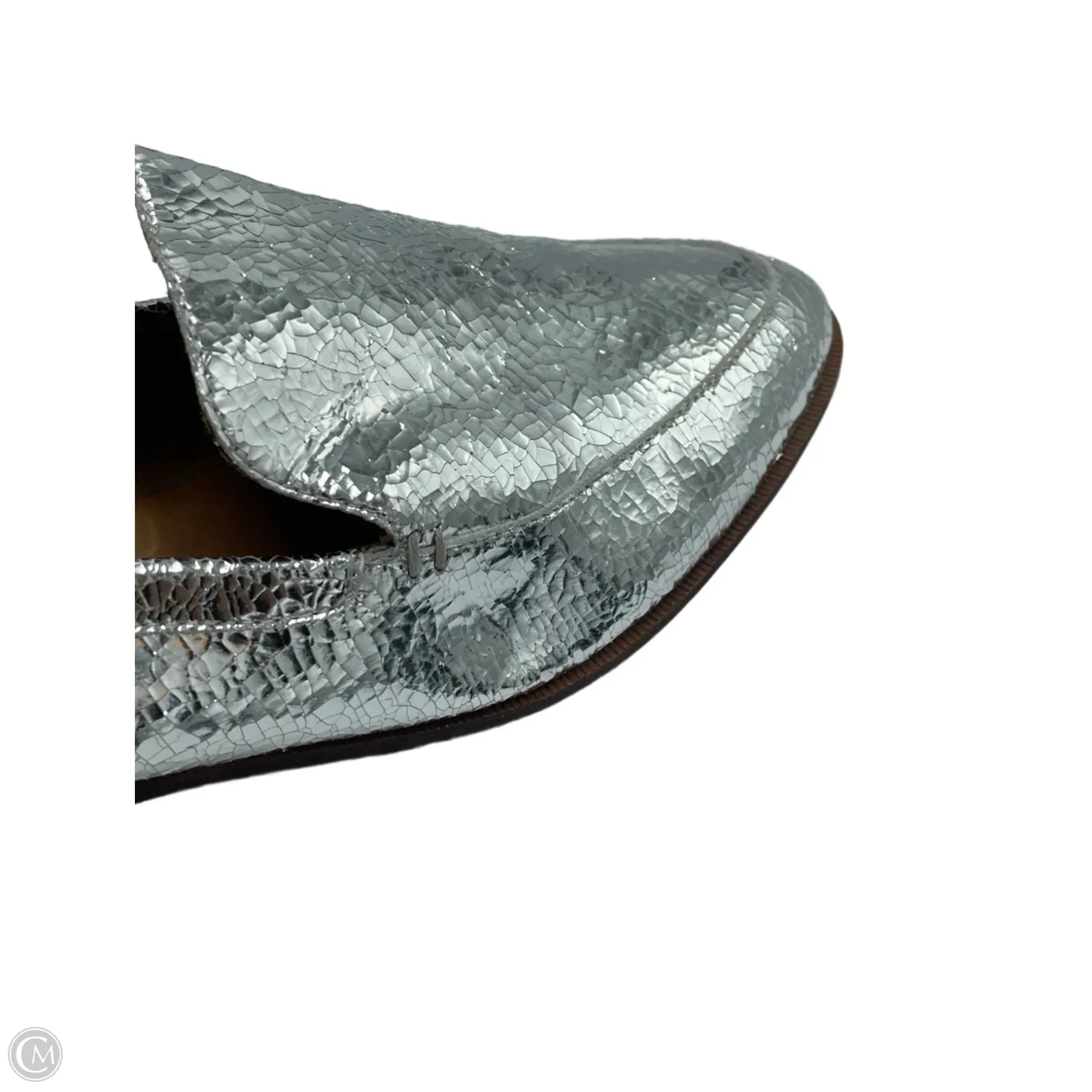 Shoes Flats By Madewell In Silver, Size: 11