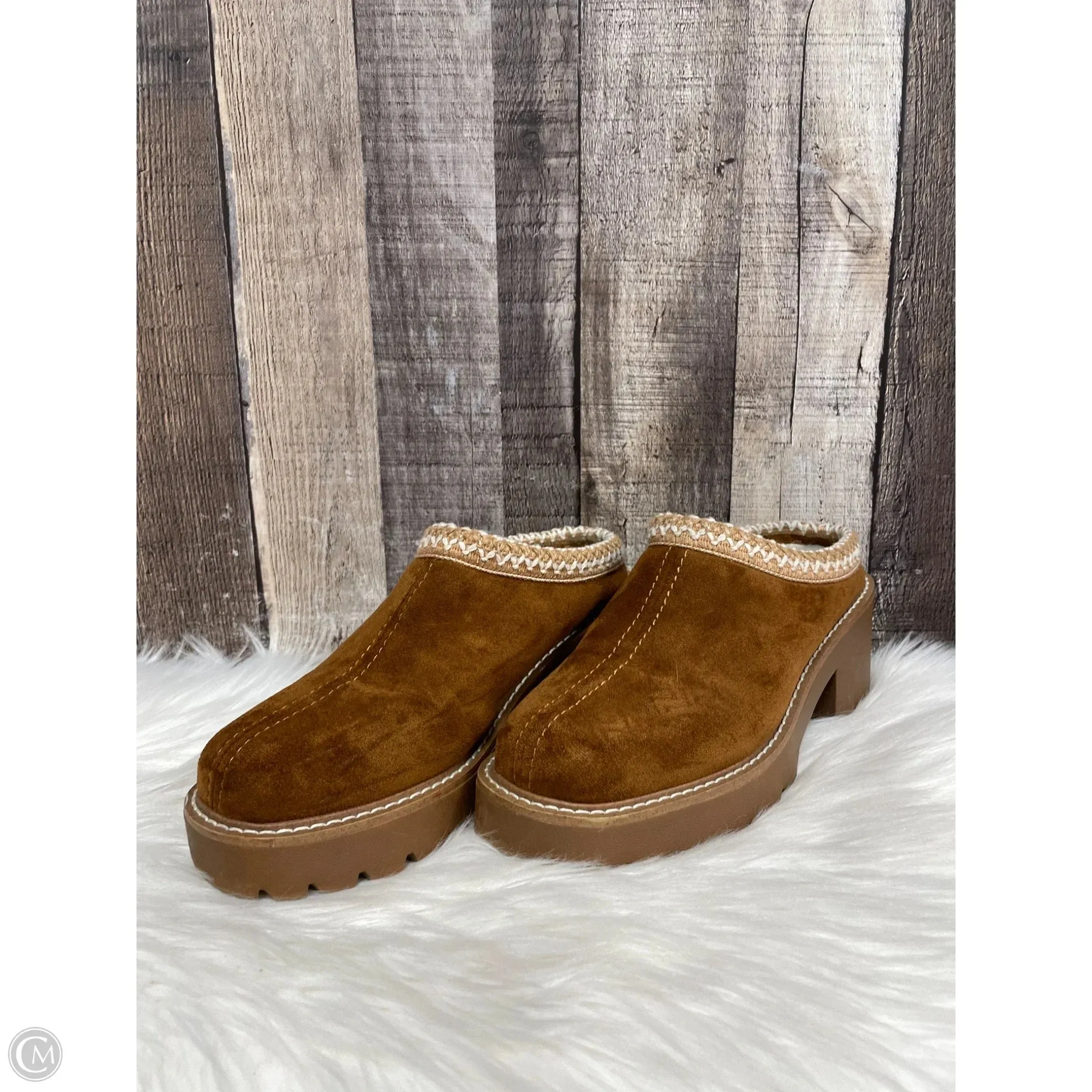 Shoes Heels Block By Steve Madden In Brown, Size: 6.5