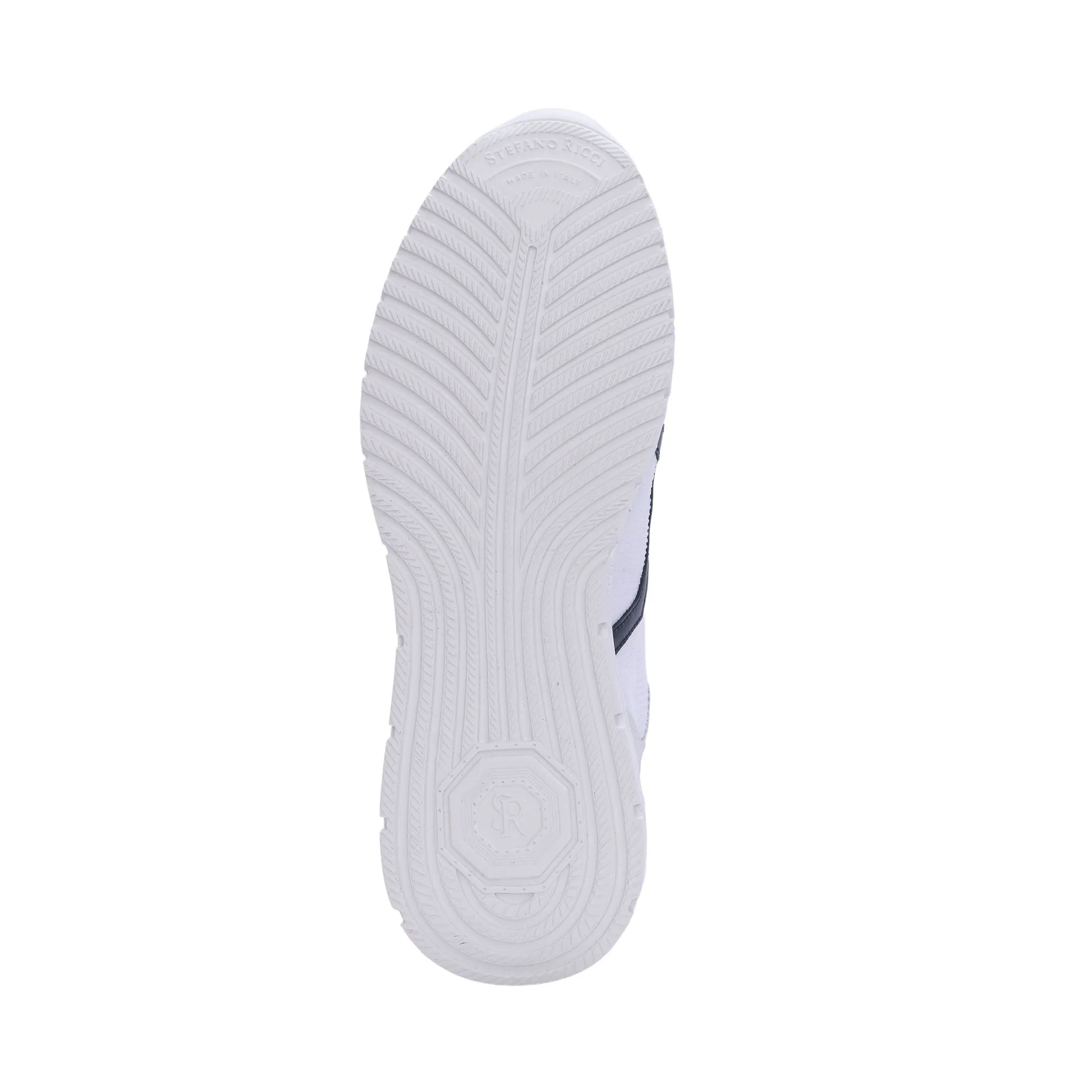 Stefano Ricci Men's White & Blue Sneaker