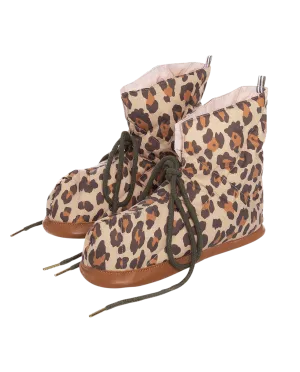 The Down Quilted Puffer Slipper. -- Snow Leopard