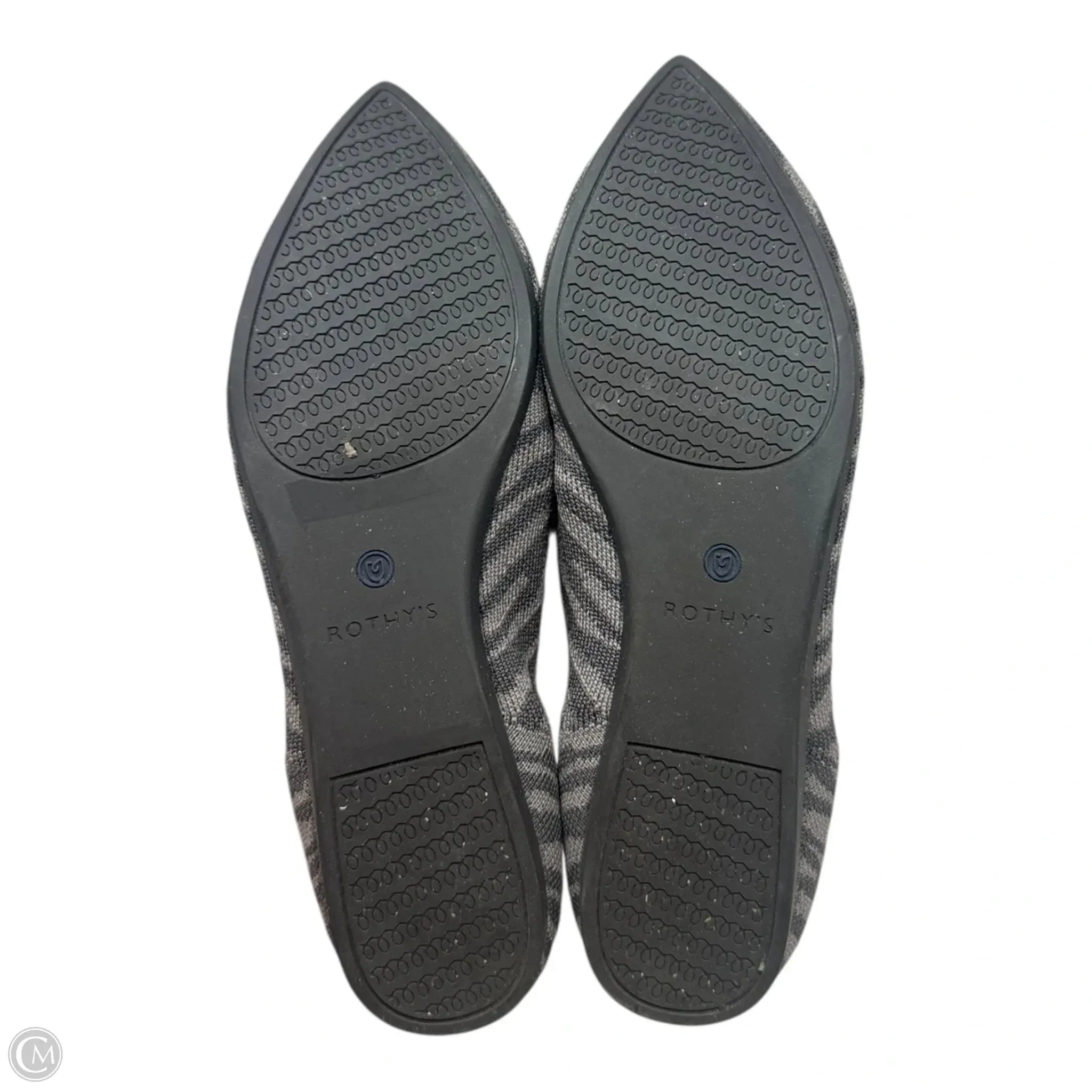 The Point By Rothys In Grey Zebra, Size: 9