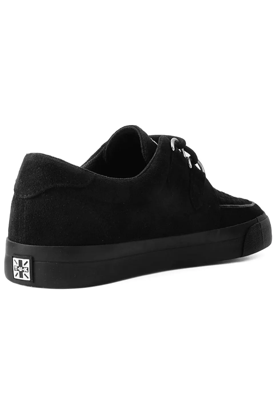 T.U.K. - Creeper Sneaker Black Faux Suede - Shoes