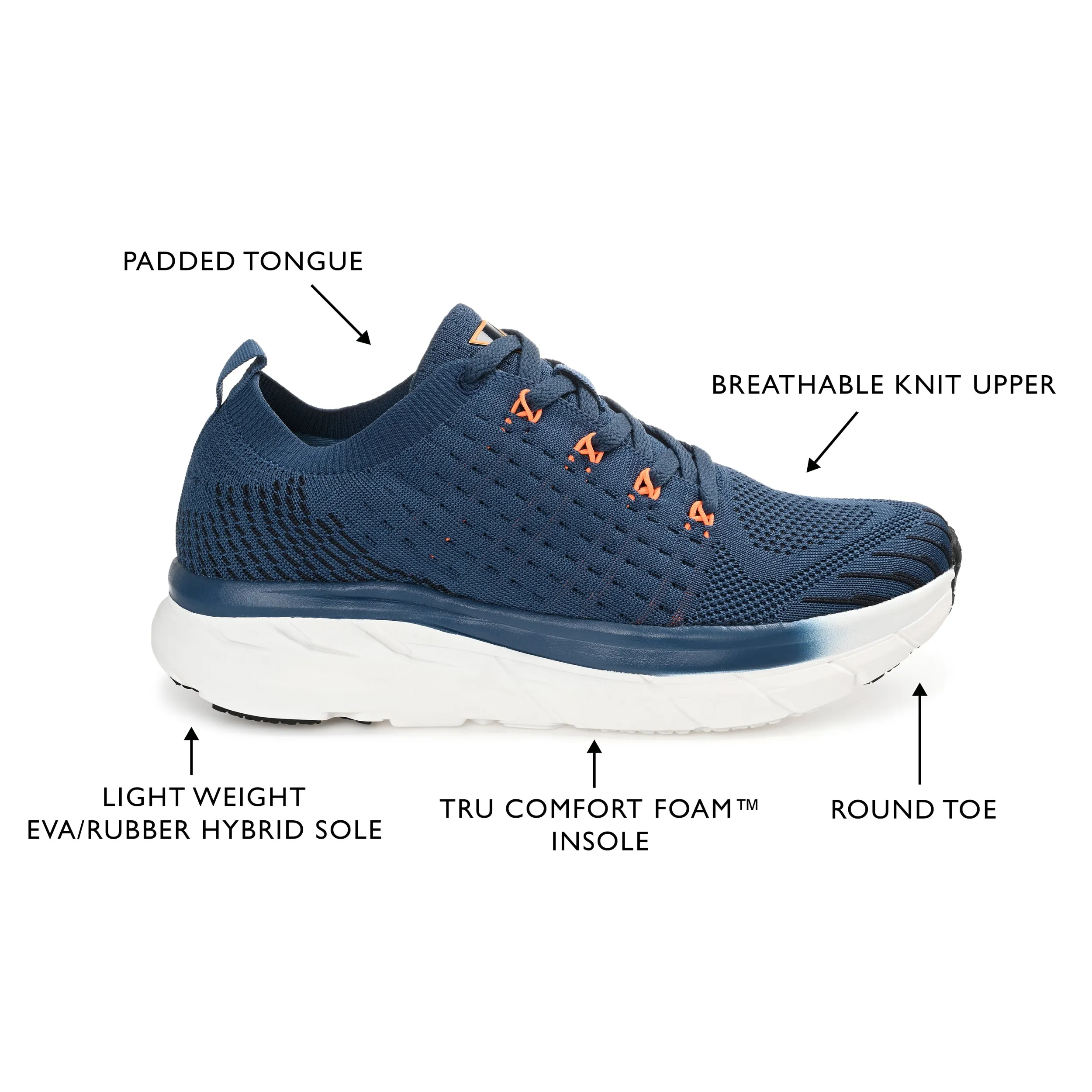 Vance Co. Curry Knit Walking Sneaker