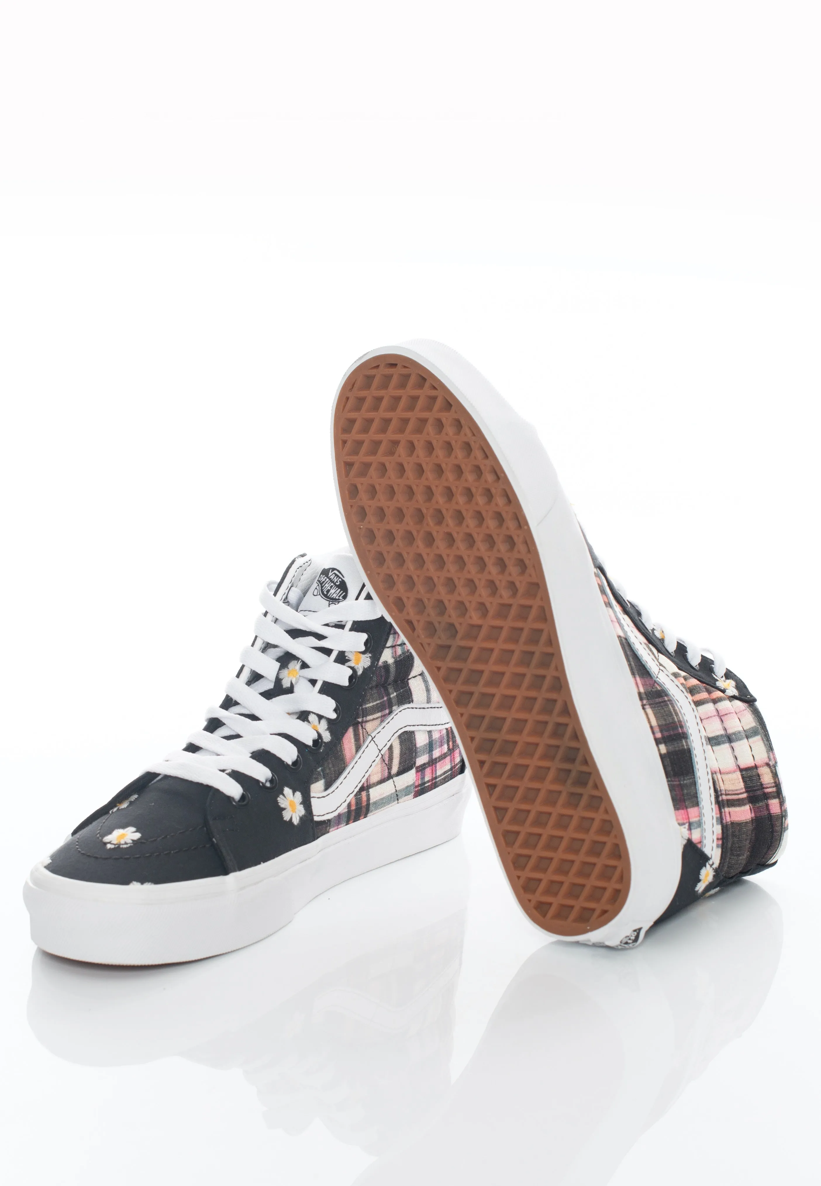 Vans - Sk8 Hi Floral Plaid Patchwork - Girl Shoes