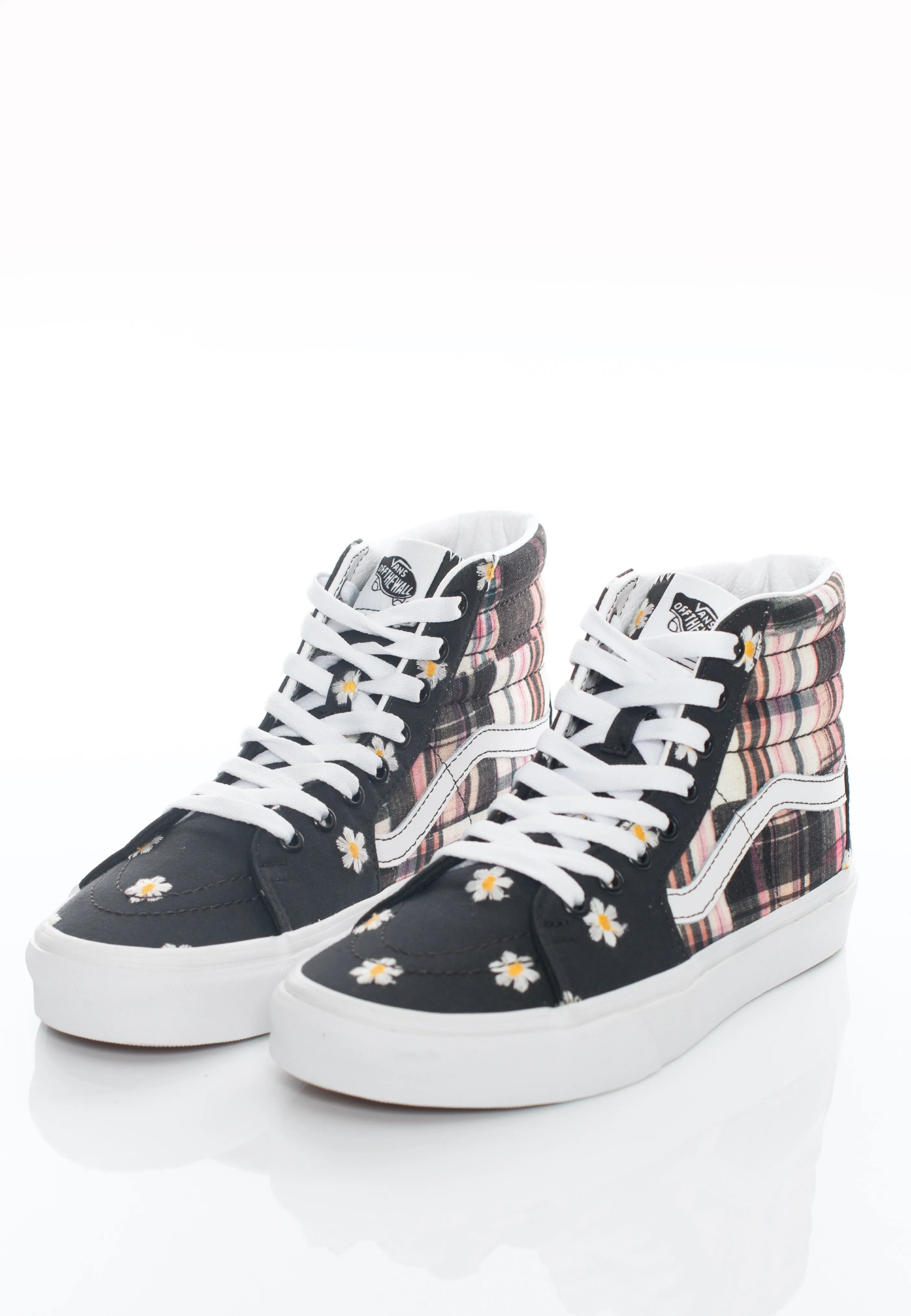 Vans - Sk8 Hi Floral Plaid Patchwork - Girl Shoes