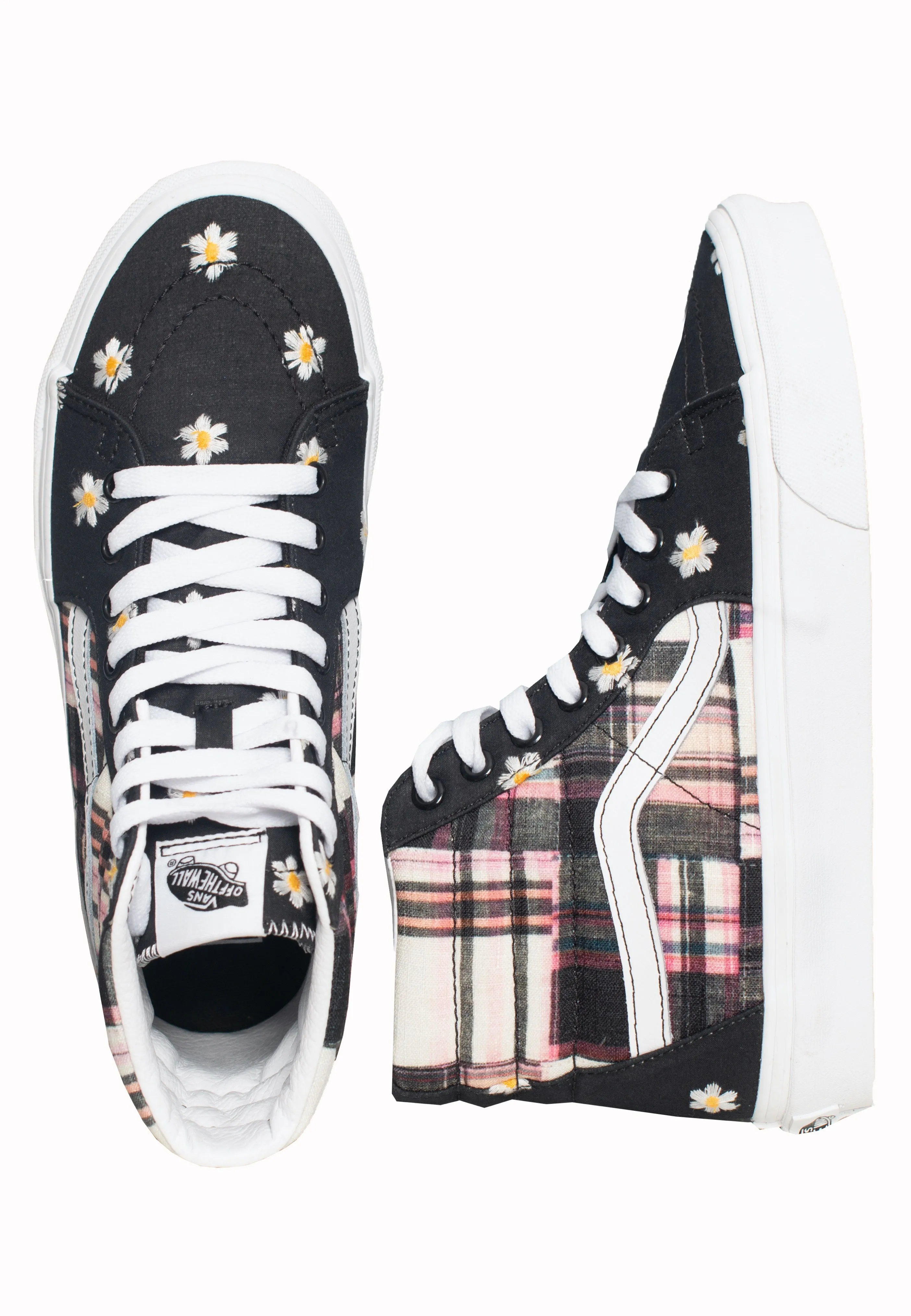 Vans - Sk8 Hi Floral Plaid Patchwork - Girl Shoes