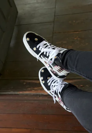 Vans - Sk8 Hi Floral Plaid Patchwork - Girl Shoes