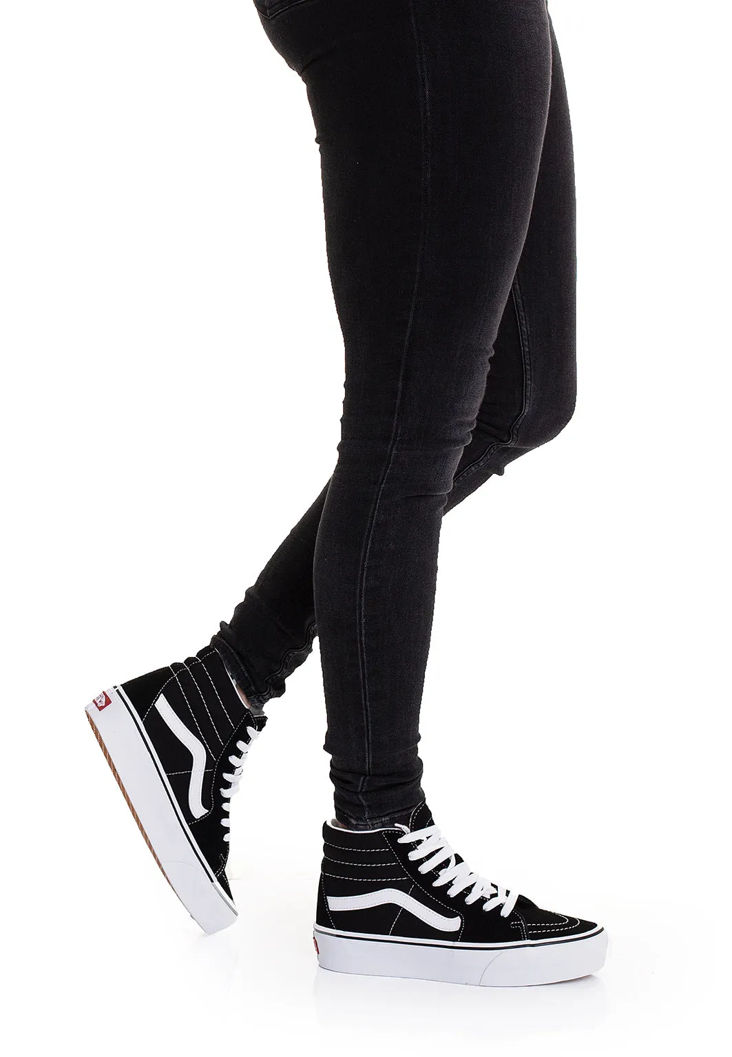 Vans - Sk8 Hi Platform 2.0 Black/True White - Girl Shoes