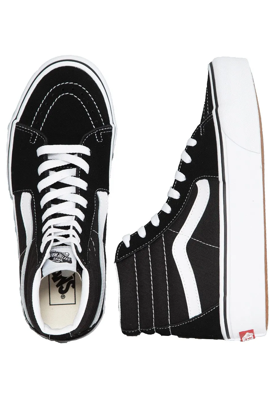 Vans - Sk8 Hi Platform 2.0 Black/True White - Girl Shoes
