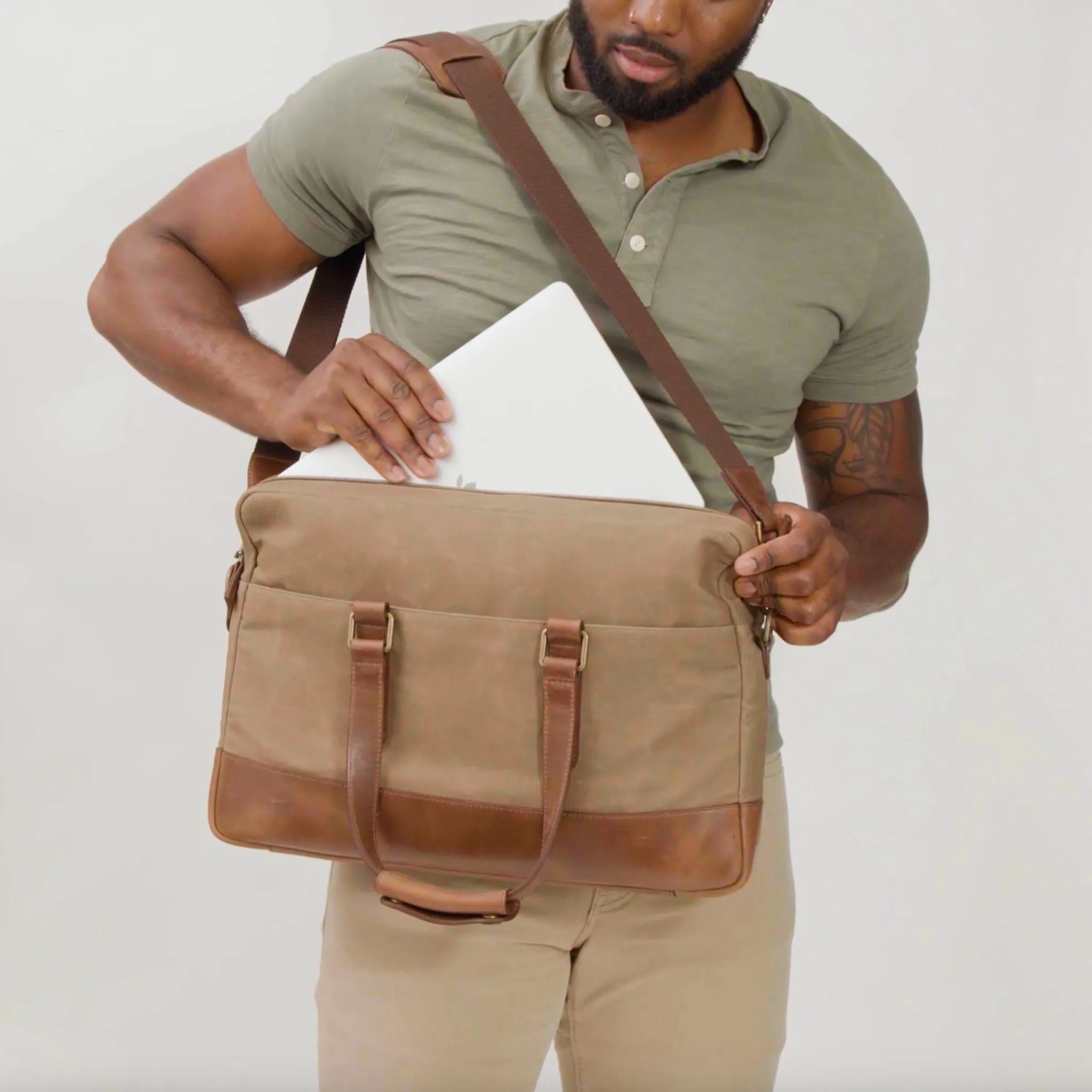Vincent Slim Briefcase -NISOLO