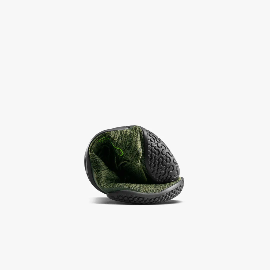 Vivobarefoot Motus Flex Womens  Forest Green / Acid Lime