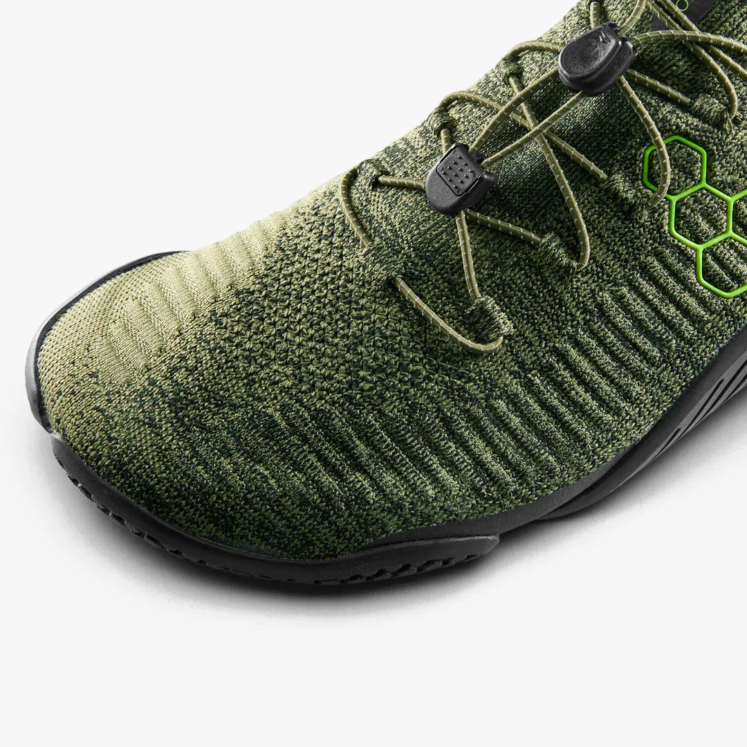 Vivobarefoot Motus Flex Womens  Forest Green / Acid Lime