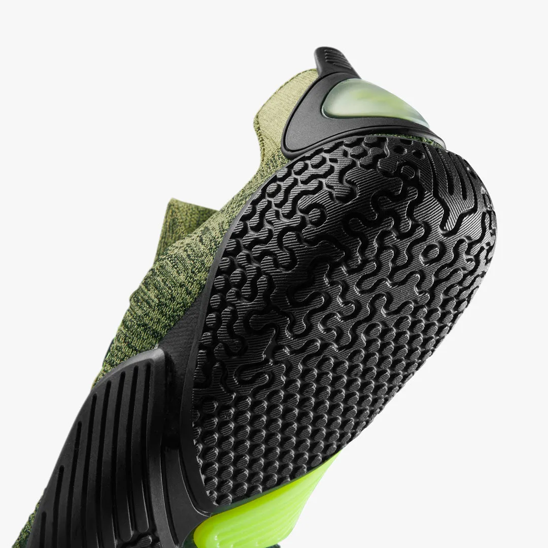 Vivobarefoot Motus Flex Womens  Forest Green / Acid Lime