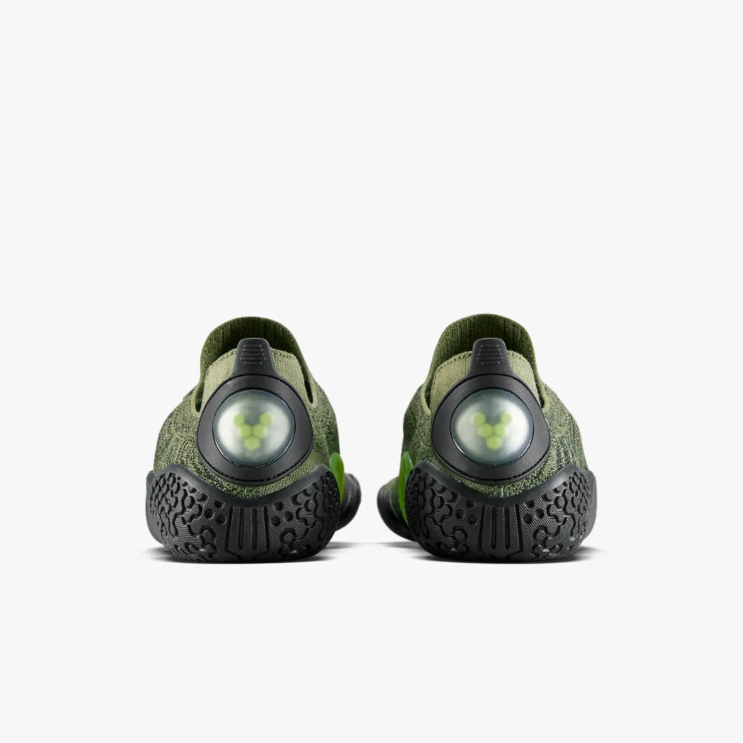 Vivobarefoot Motus Flex Womens  Forest Green / Acid Lime