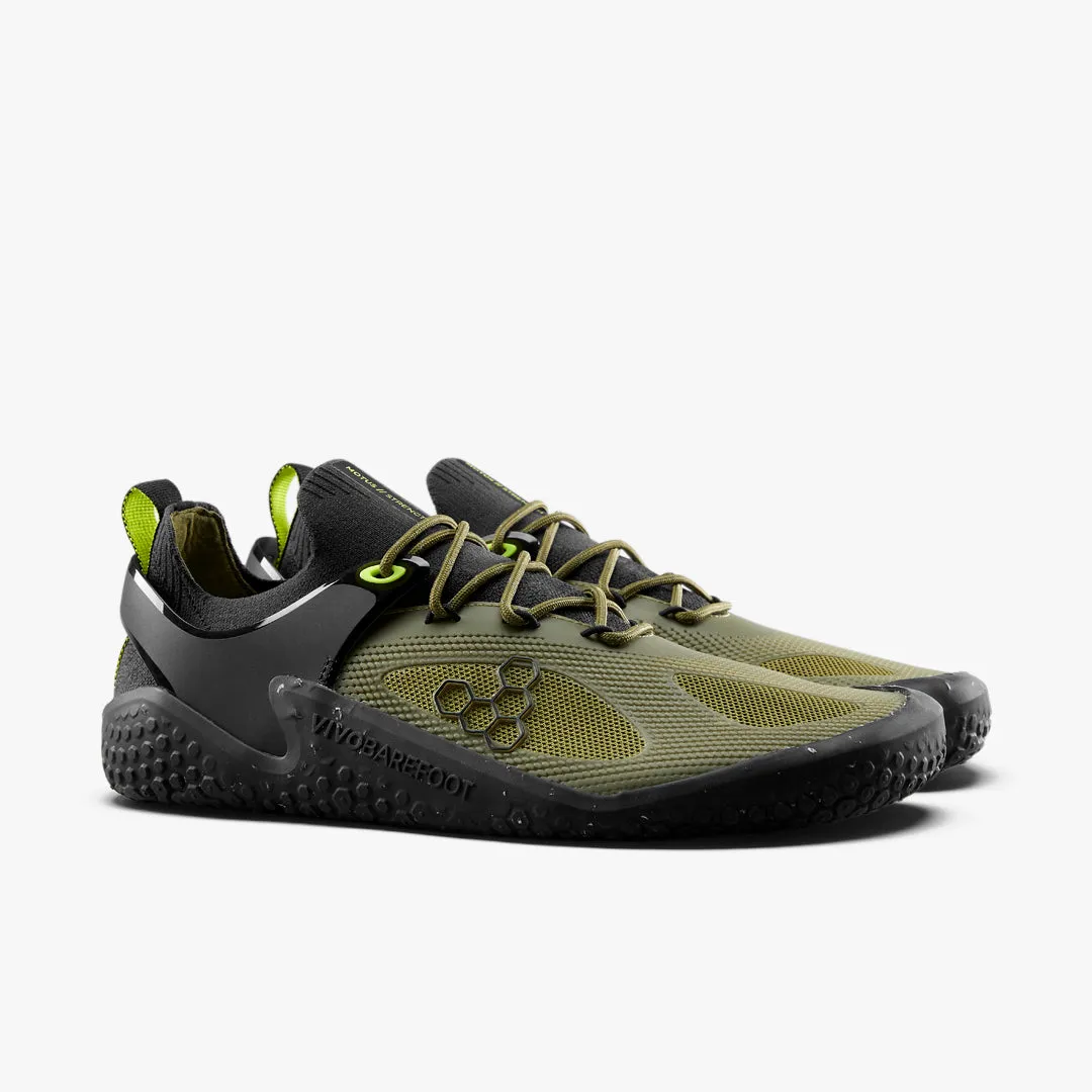 Vivobarefoot Motus Strength Womens  Forest Green / Acid Lime