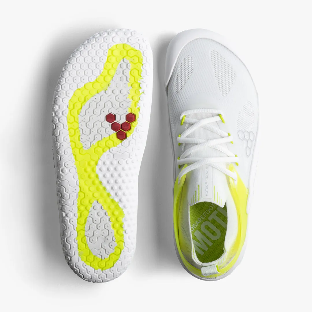 Vivobarefoot Motus Strength Womens  White / Acid Lime