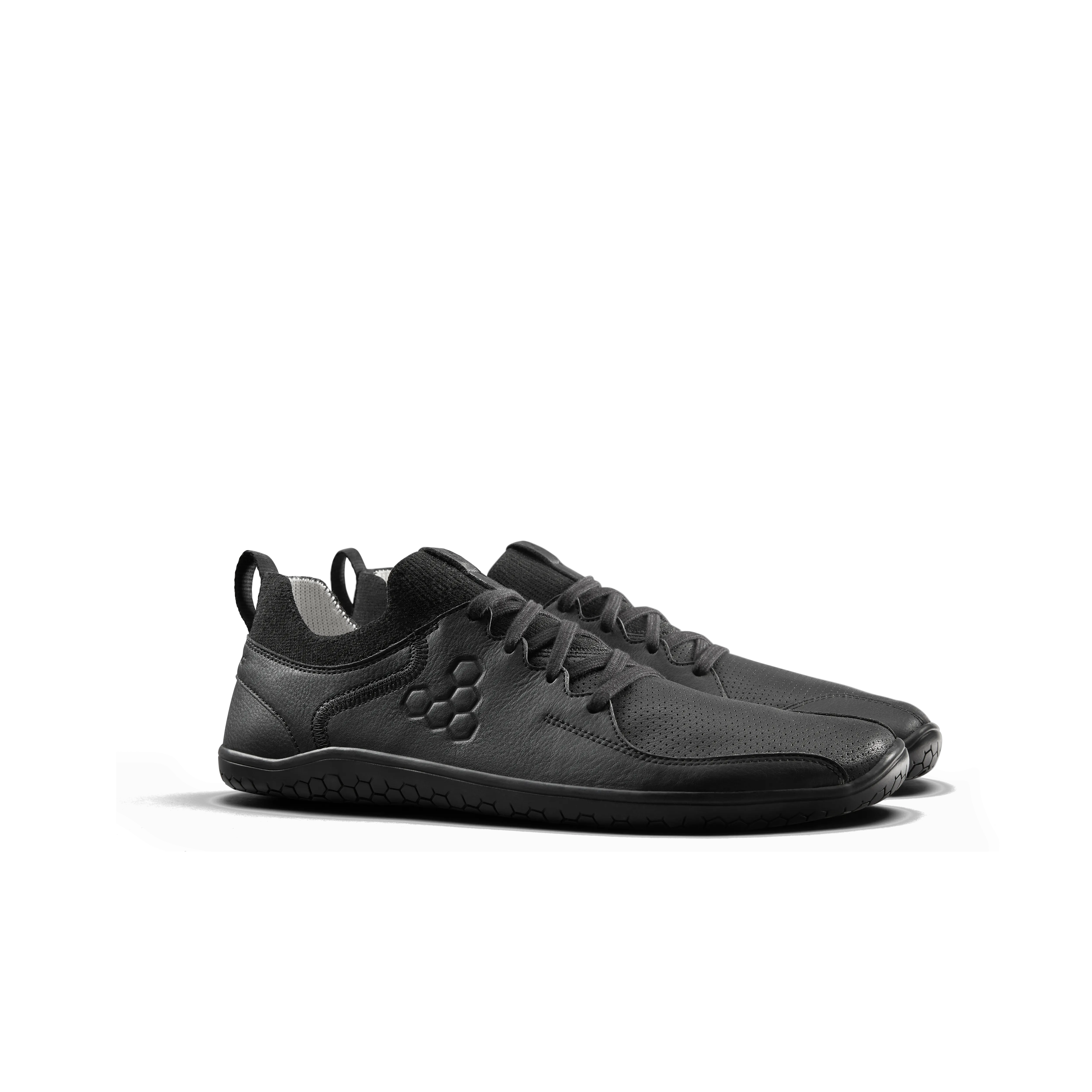 Vivobarefoot Primus Asana Leather Mens  Obsidian