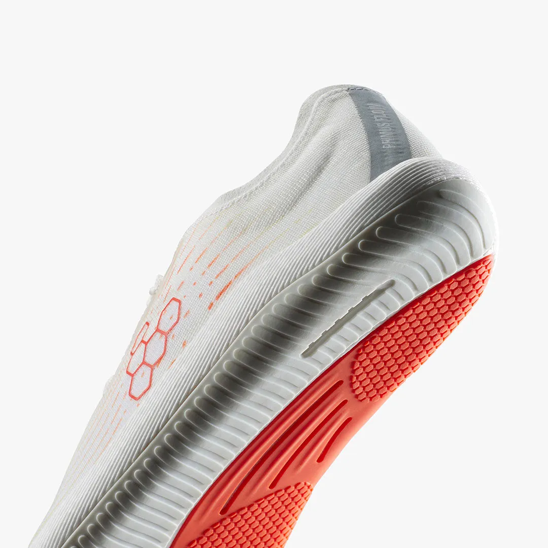Vivobarefoot Primus Flow Mens  Bright White/Neon Orange